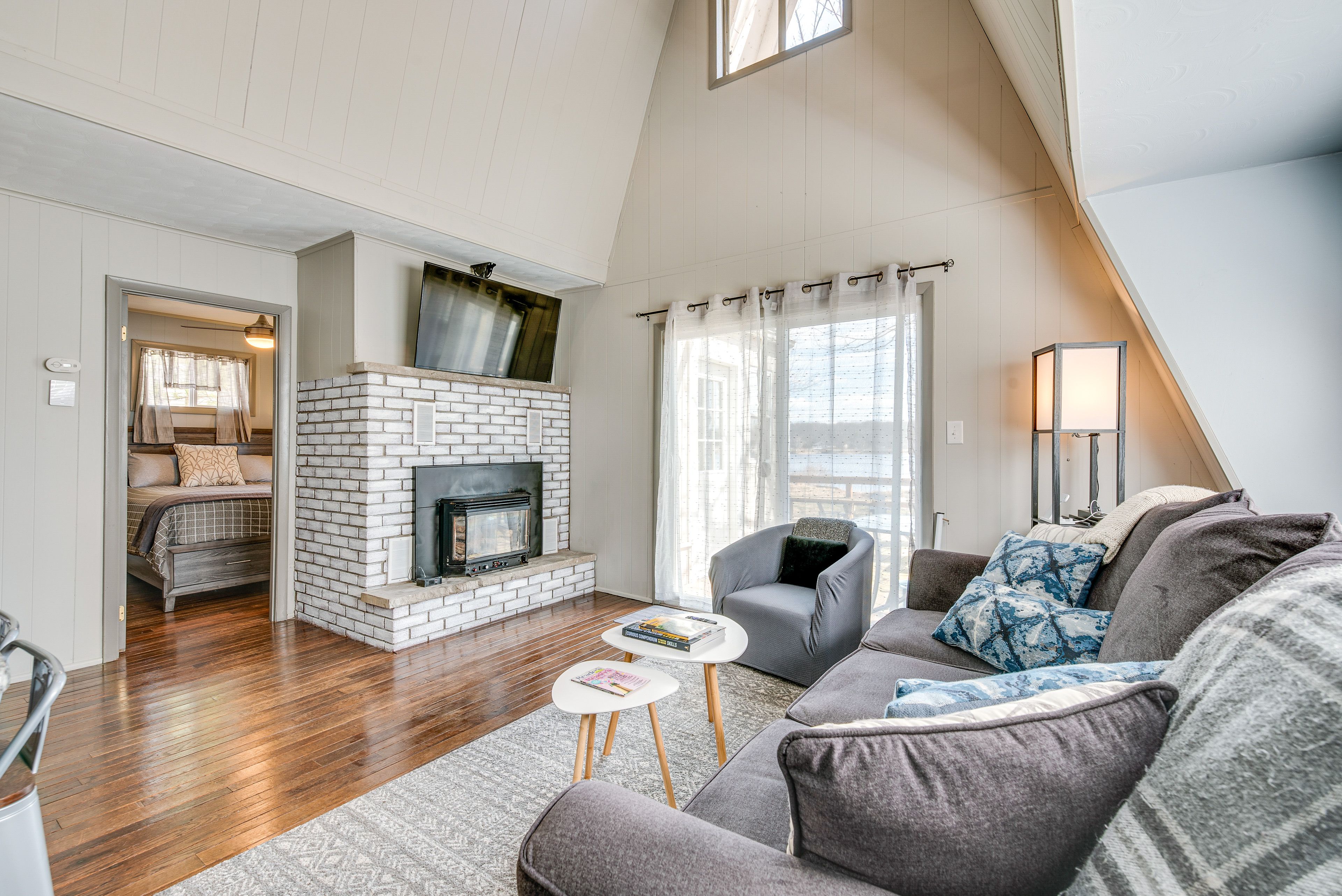 Living Room | 1st Floor | Fireplace | Smart TV