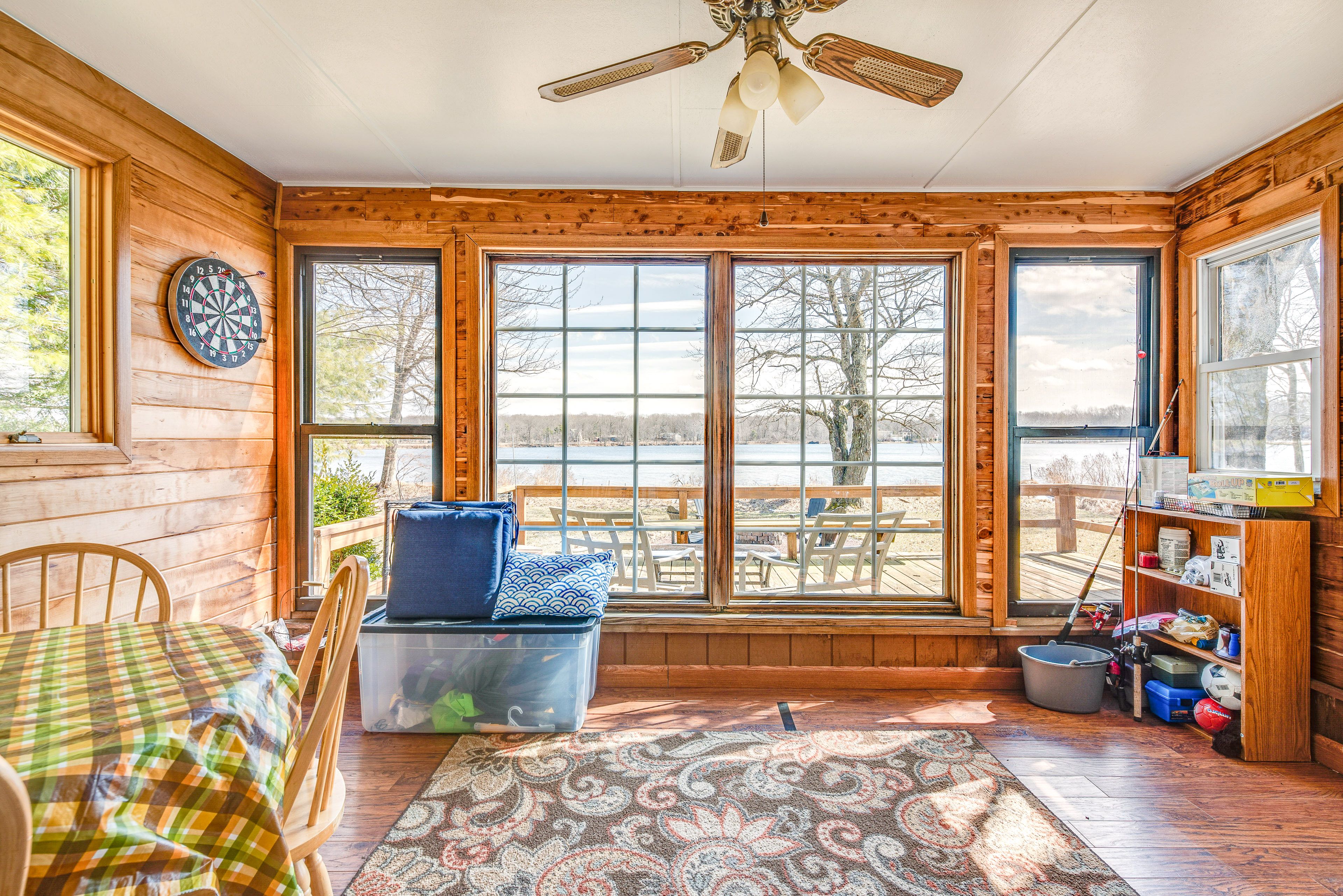 Sunroom | 1st Floor | Dining Area | Water Views | Dart Board