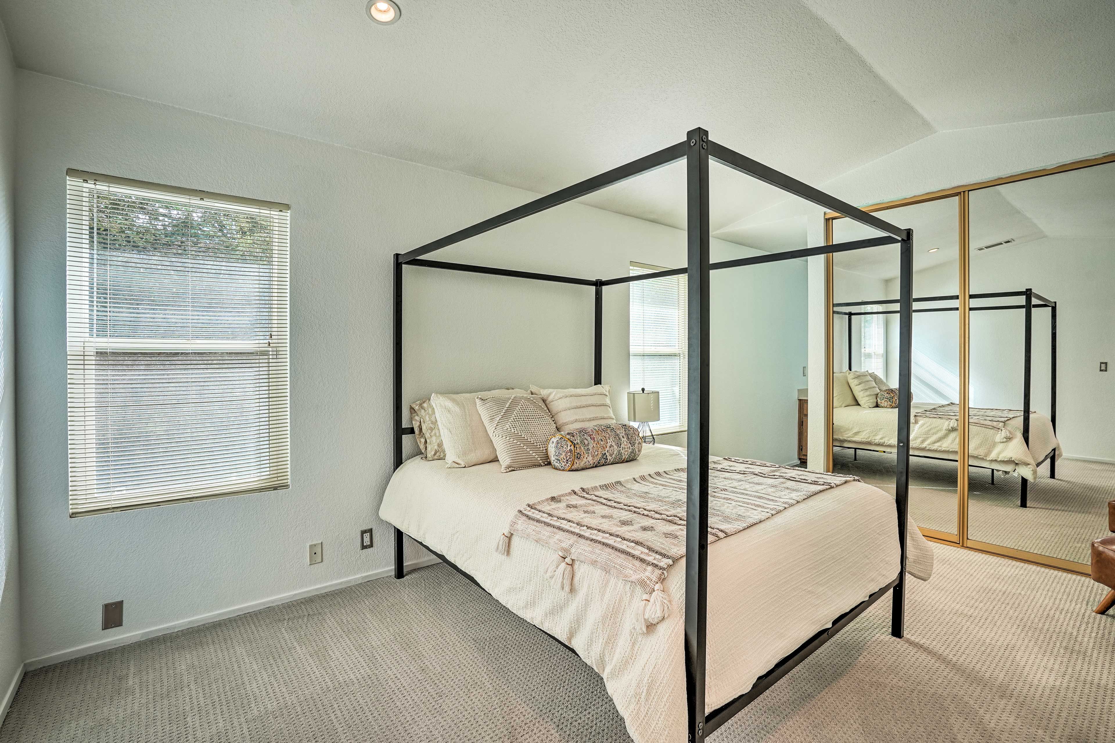 Bedroom 1 | Queen Bed | 2nd Floor | Linens Provided | En-Suite Bathroom