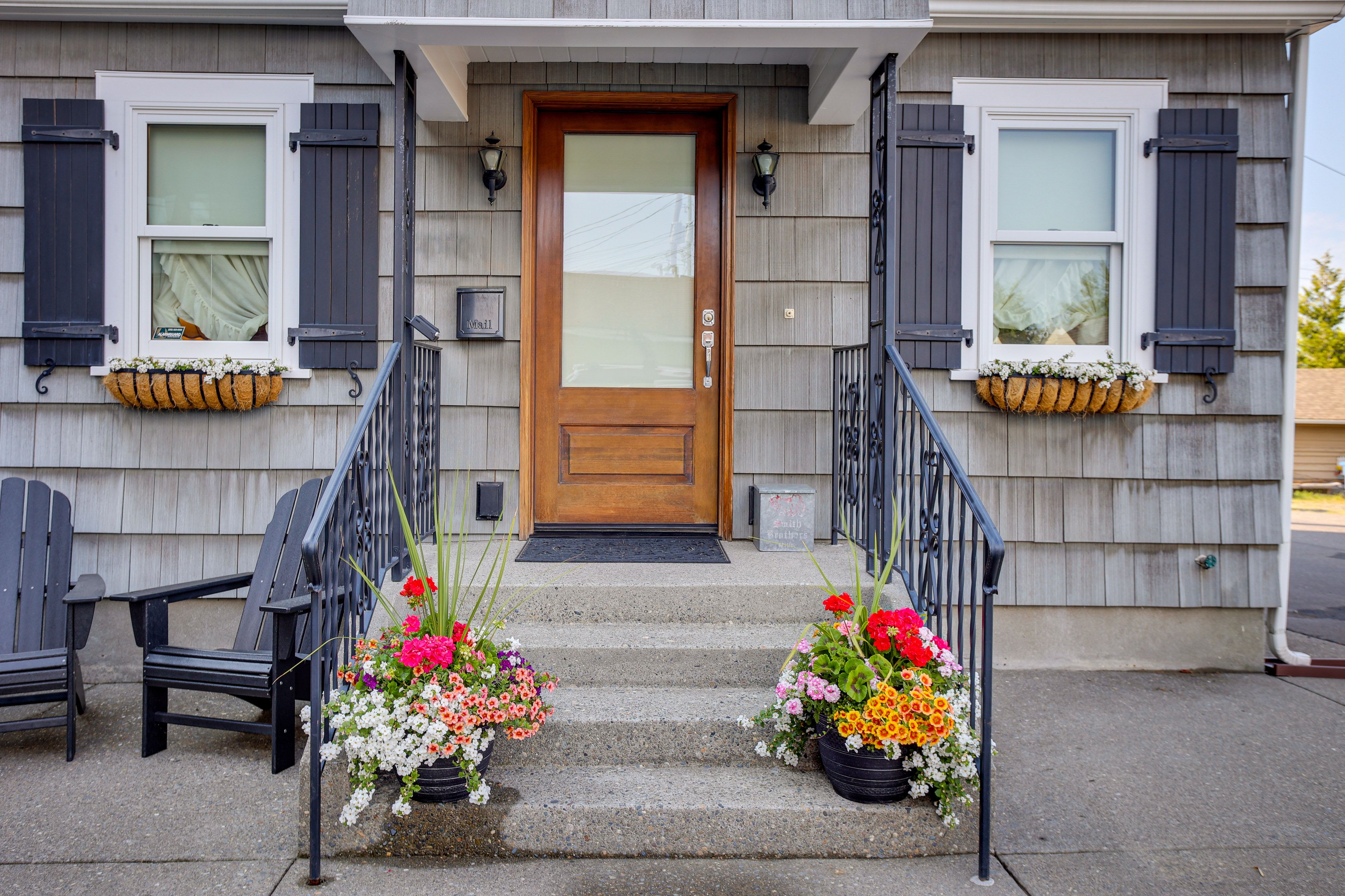 Home Entrance | 2 Exterior Security Cameras (Facing Out)