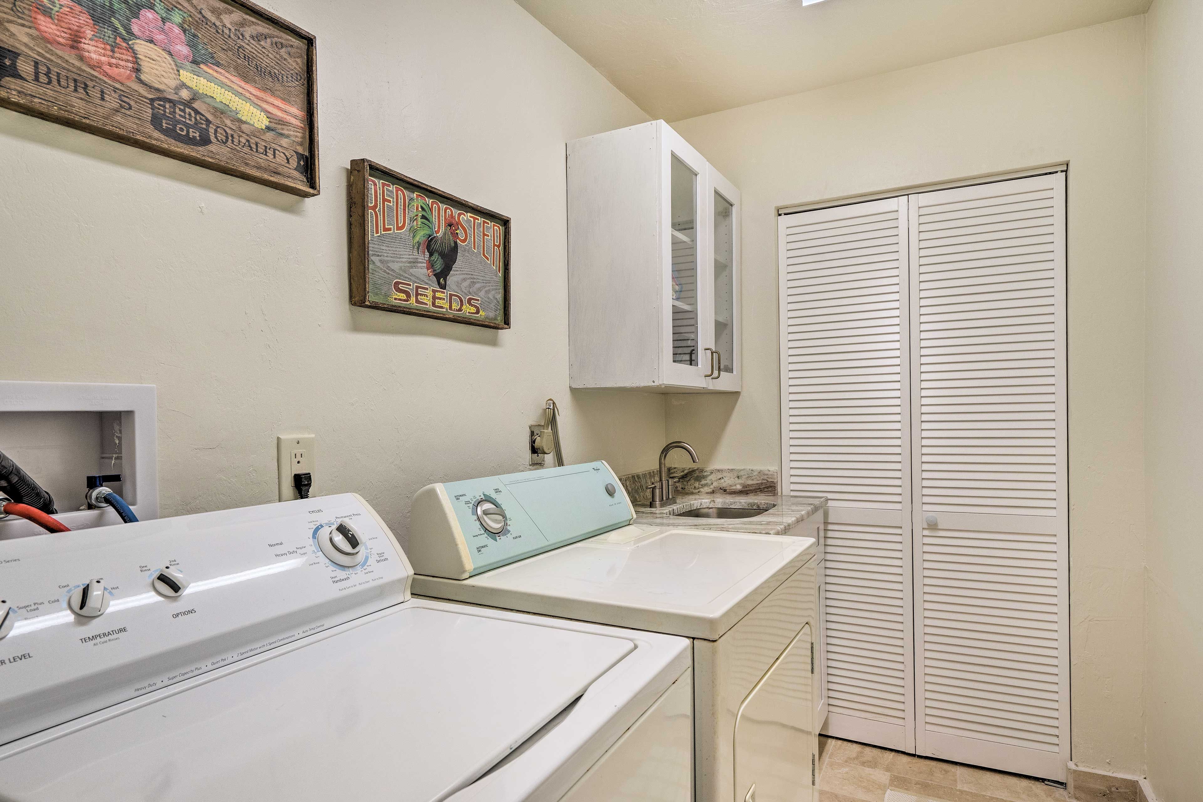 Laundry Area | Washer/Dryer | Laundry Detergent | Iron/Board