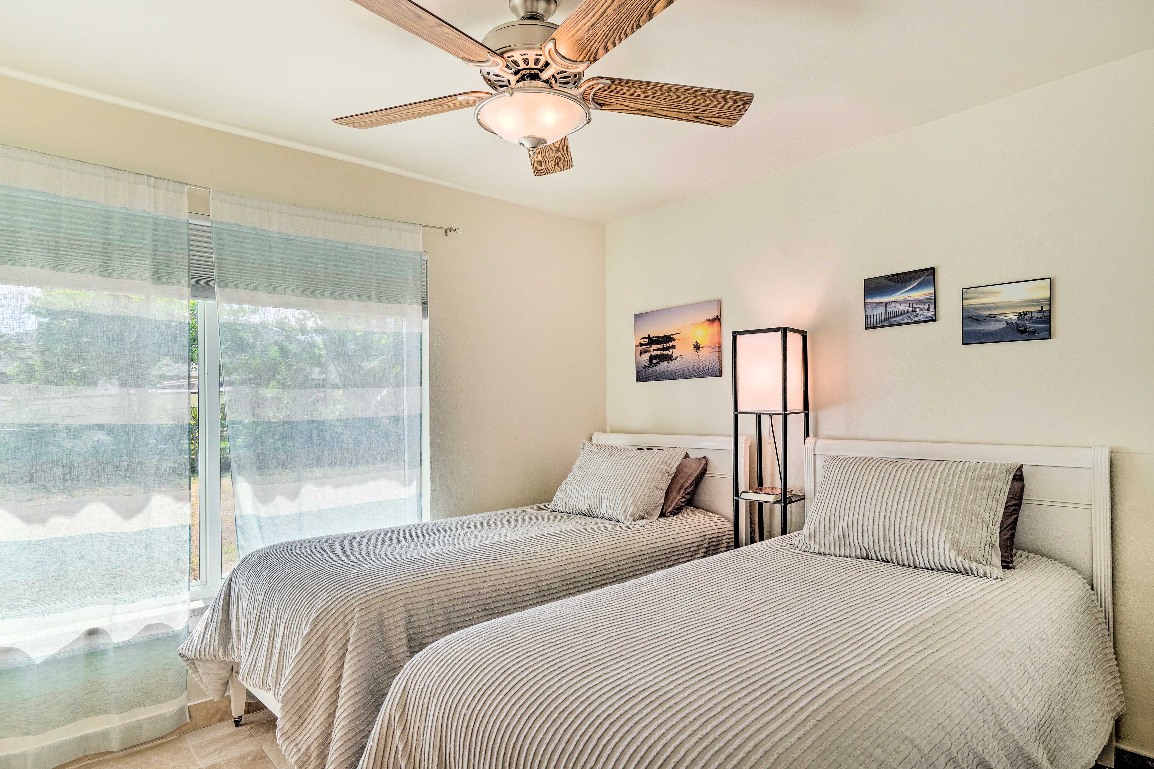 Bedroom 2 | 2 Twin XL Beds | Flat-Screen TV | Free WiFi
