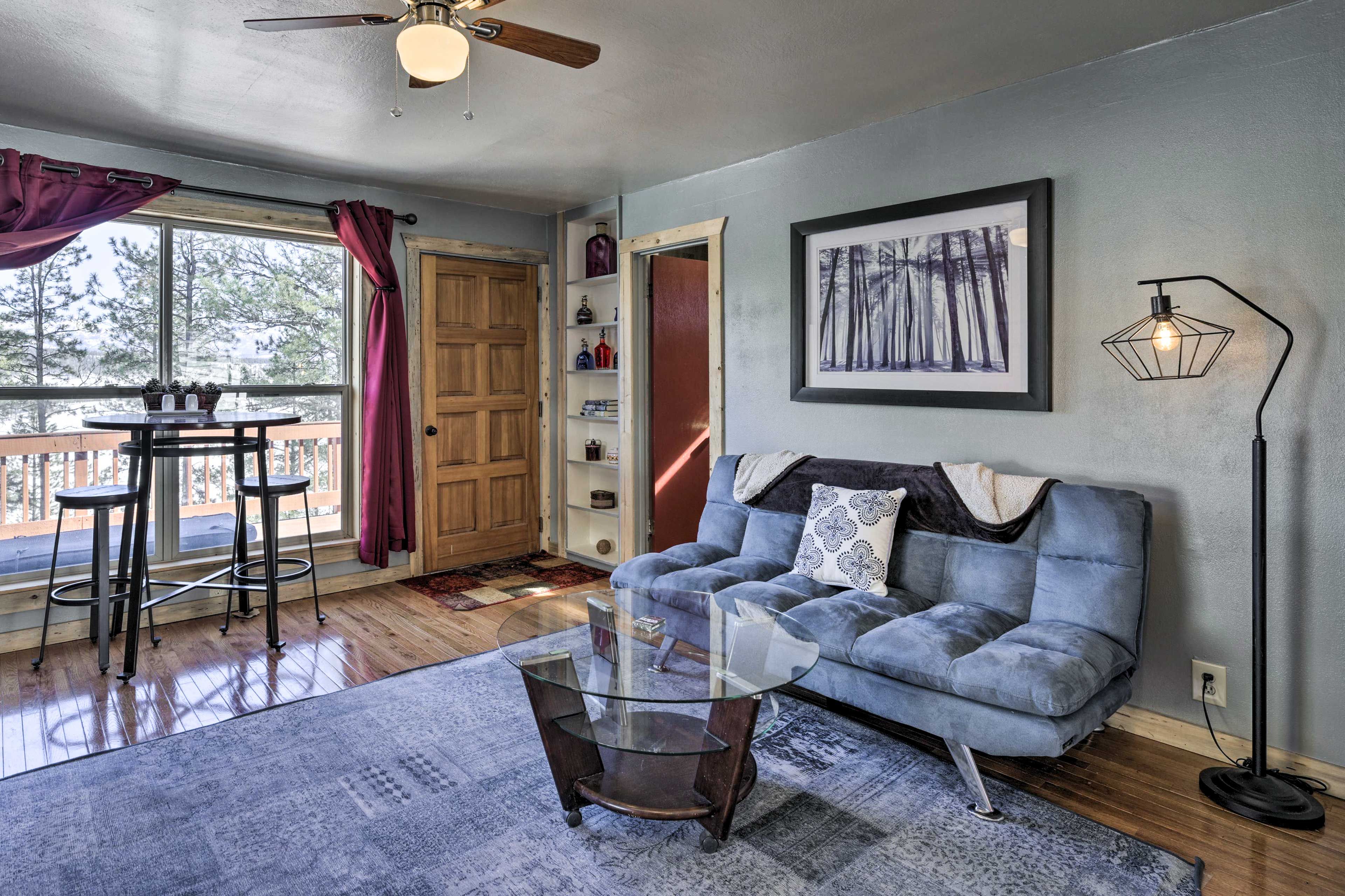 Living Room | Futon | Twin Bunk Bed | Free WiFi | Smart TV