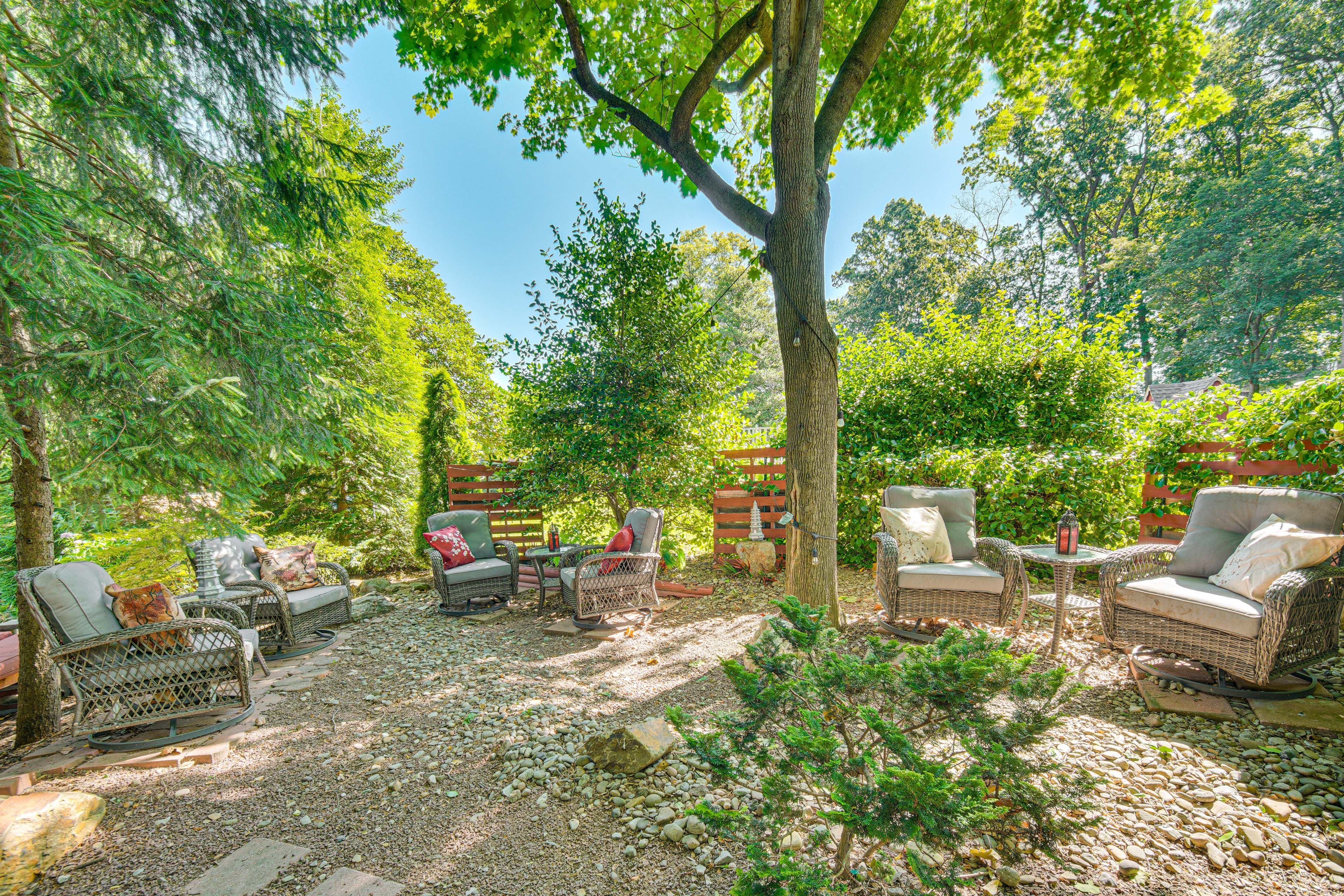 Spacious Outdoor Area | Multiple Seating Areas