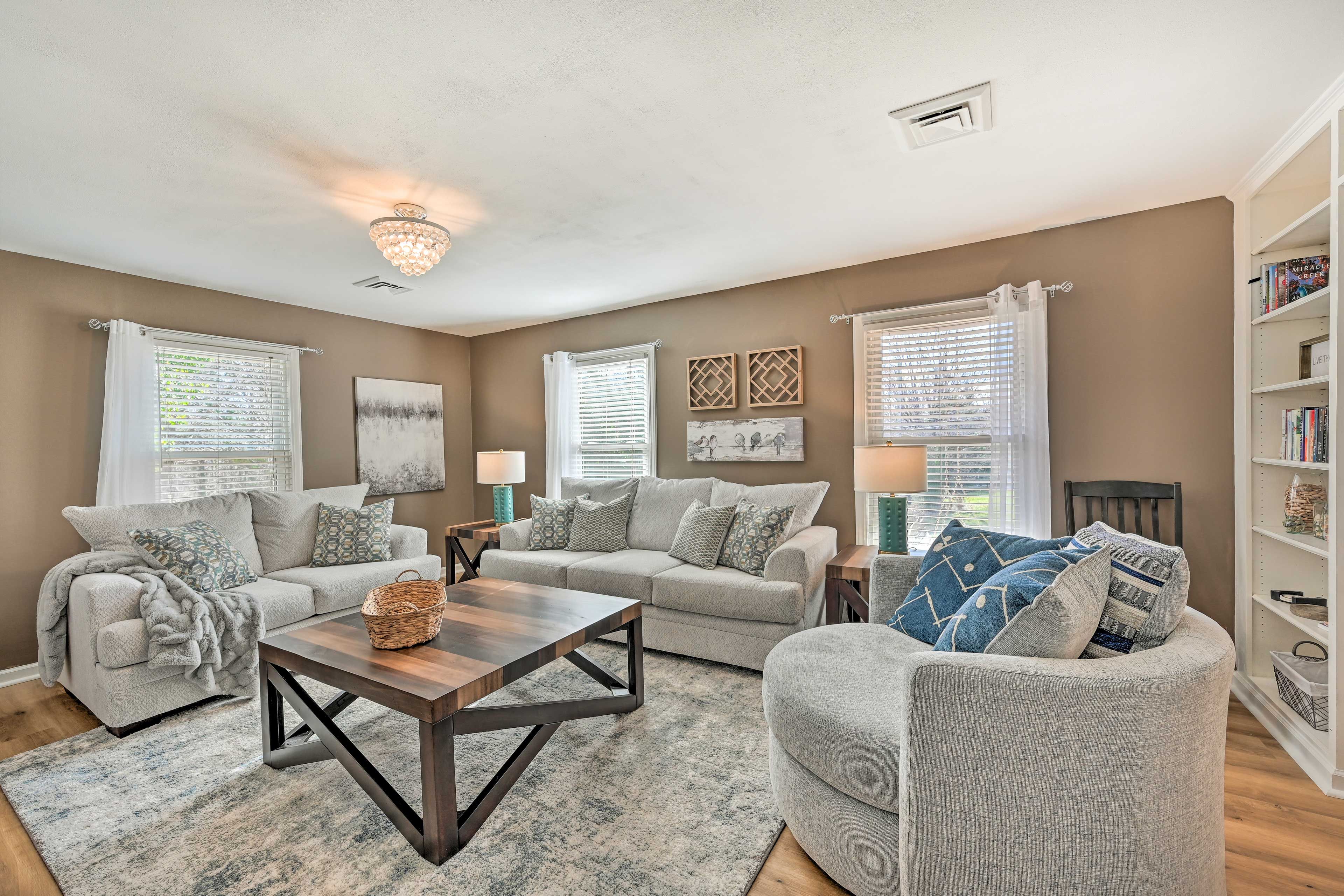 High Point Vacation Rental | 3BR | 2BA | Stairs Required | 1,500 Sq Ft