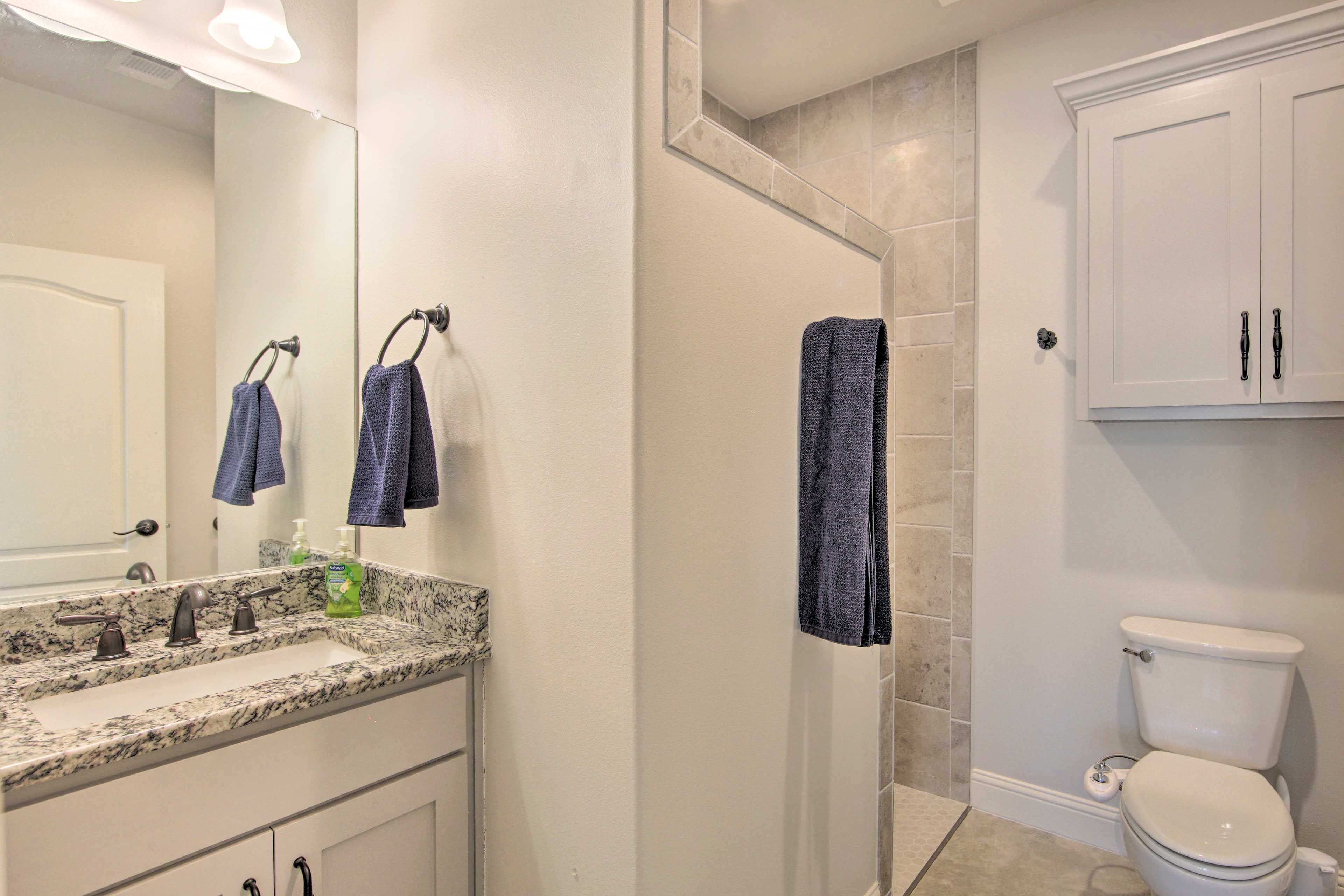 Full Bathroom | Walk-In Shower | Grab Rails