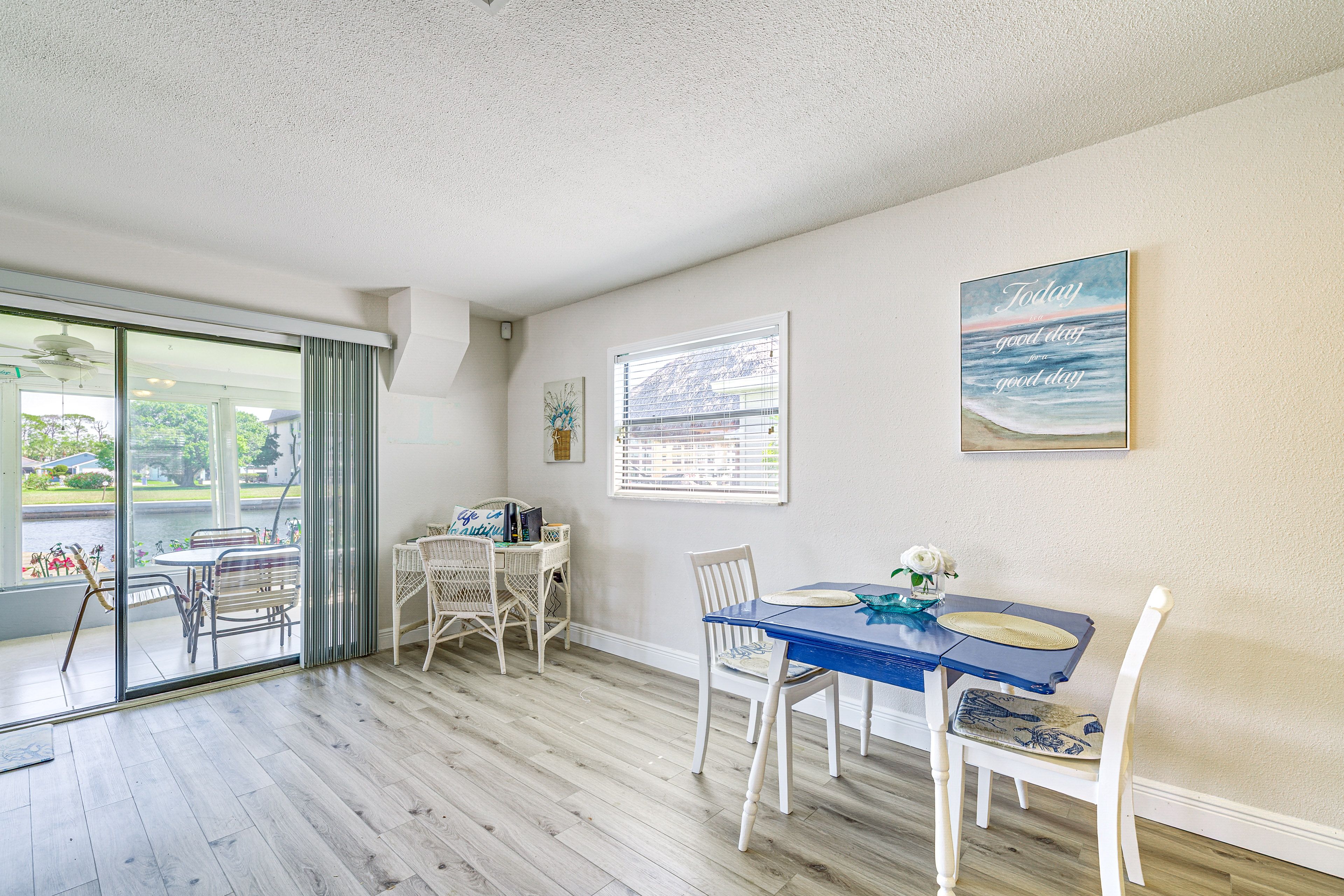 Desk | Dining Area | Dishes & Flatware Provided