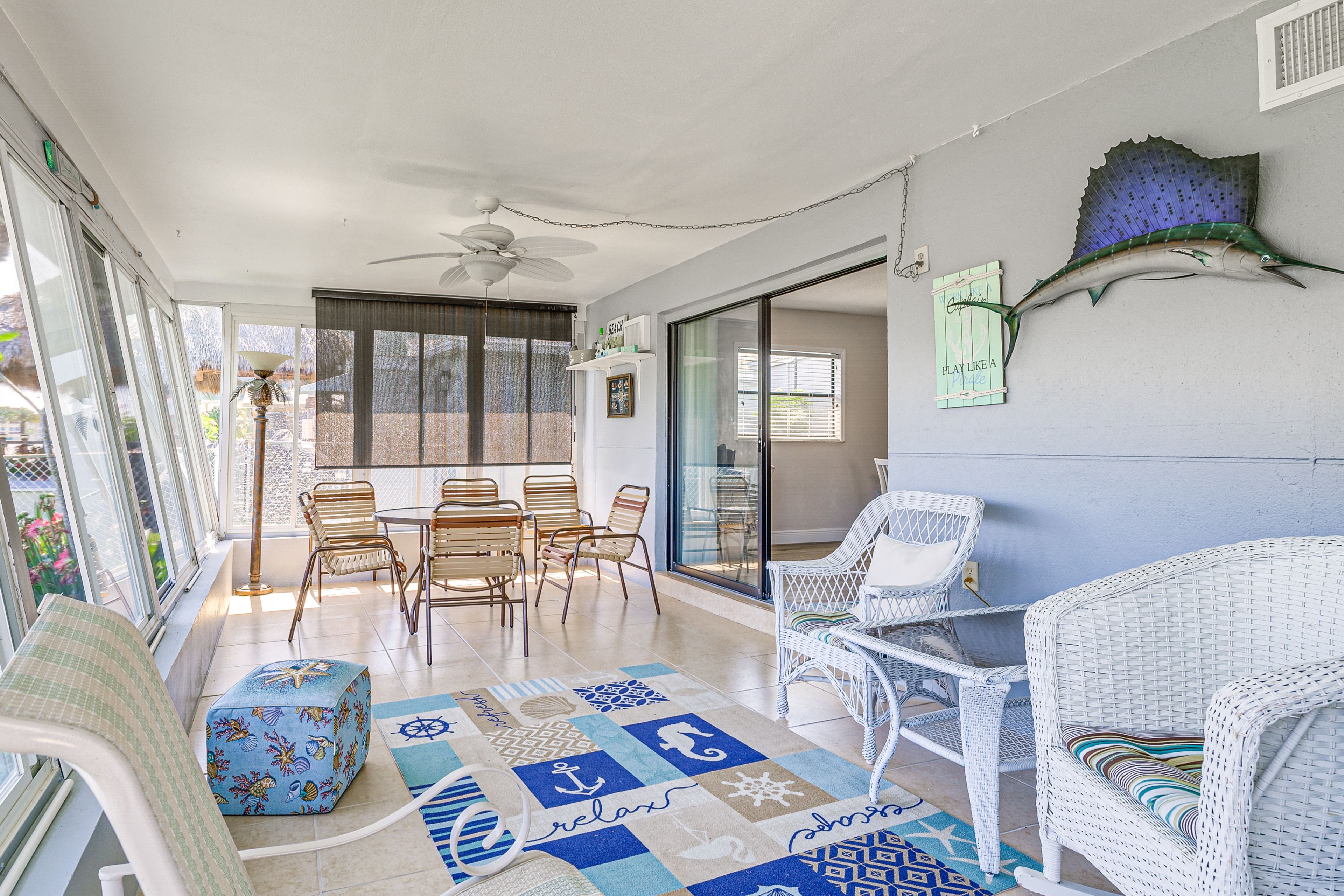 Sunroom | Dining Area | Water Views