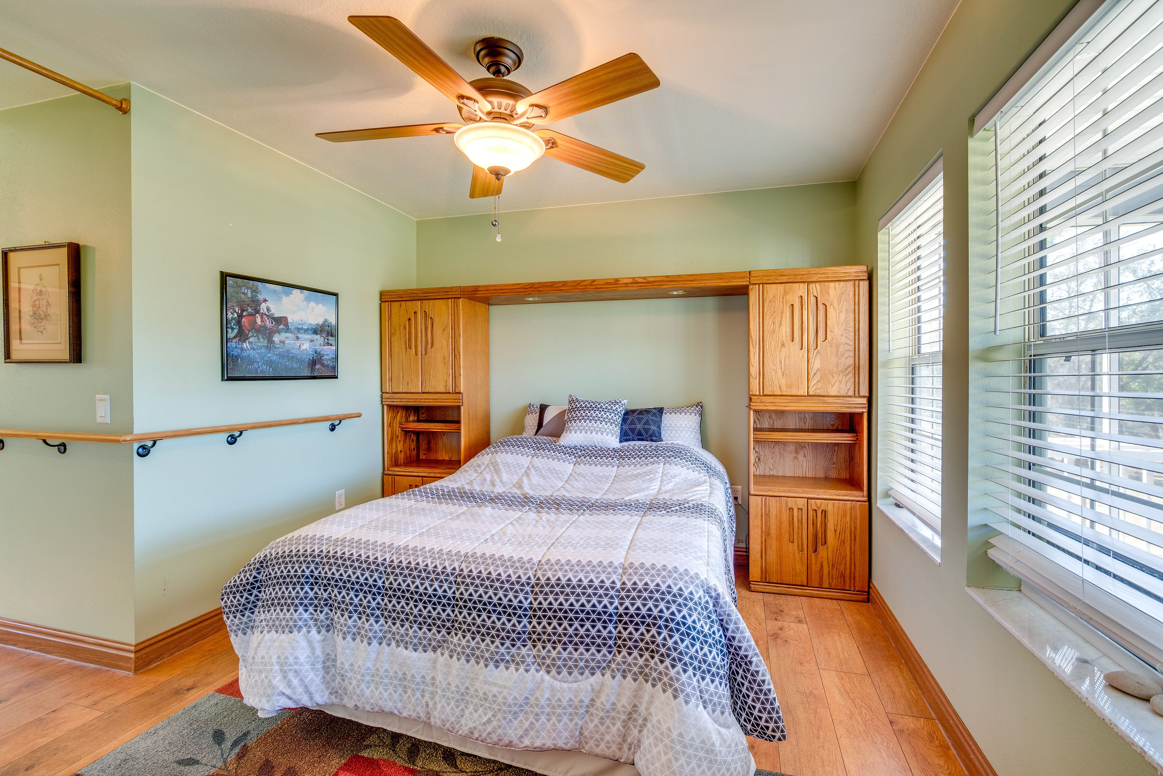 Living Area | Full Bed | Linens Provided | Curtain for Privacy