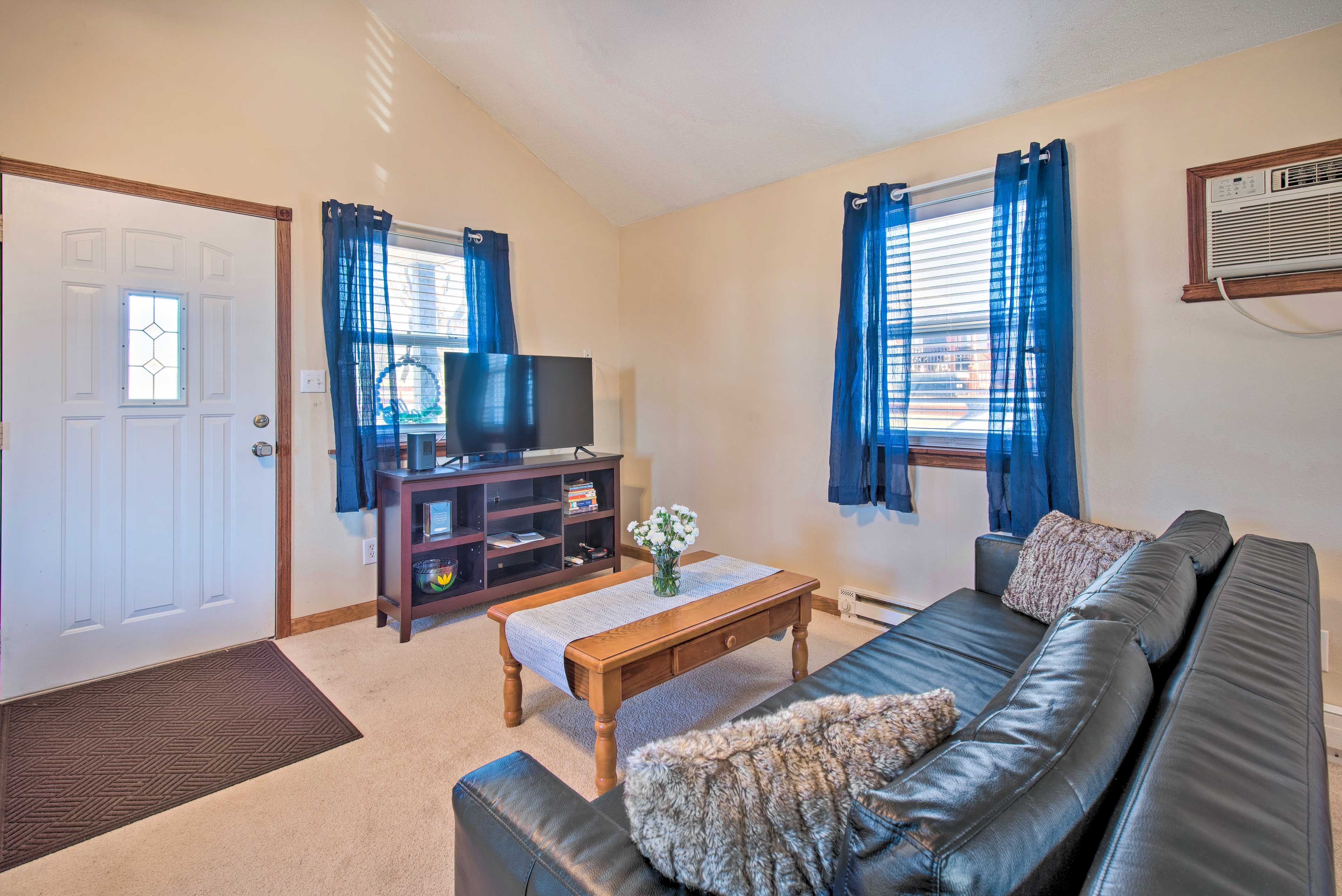 Living Room Area | Queen Sleeper Sofa | Smart TV