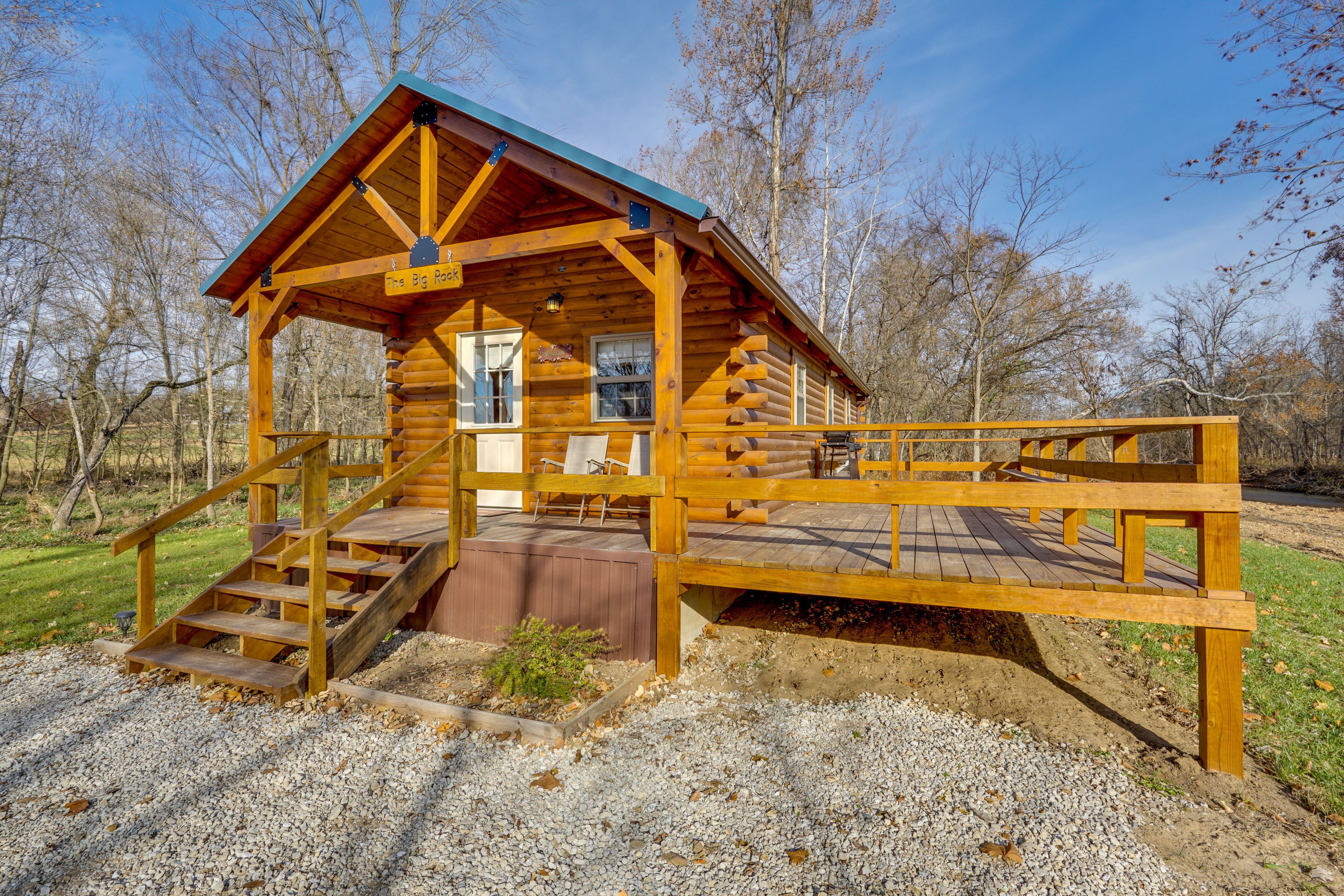 Exterior | Railing Added to Stairs