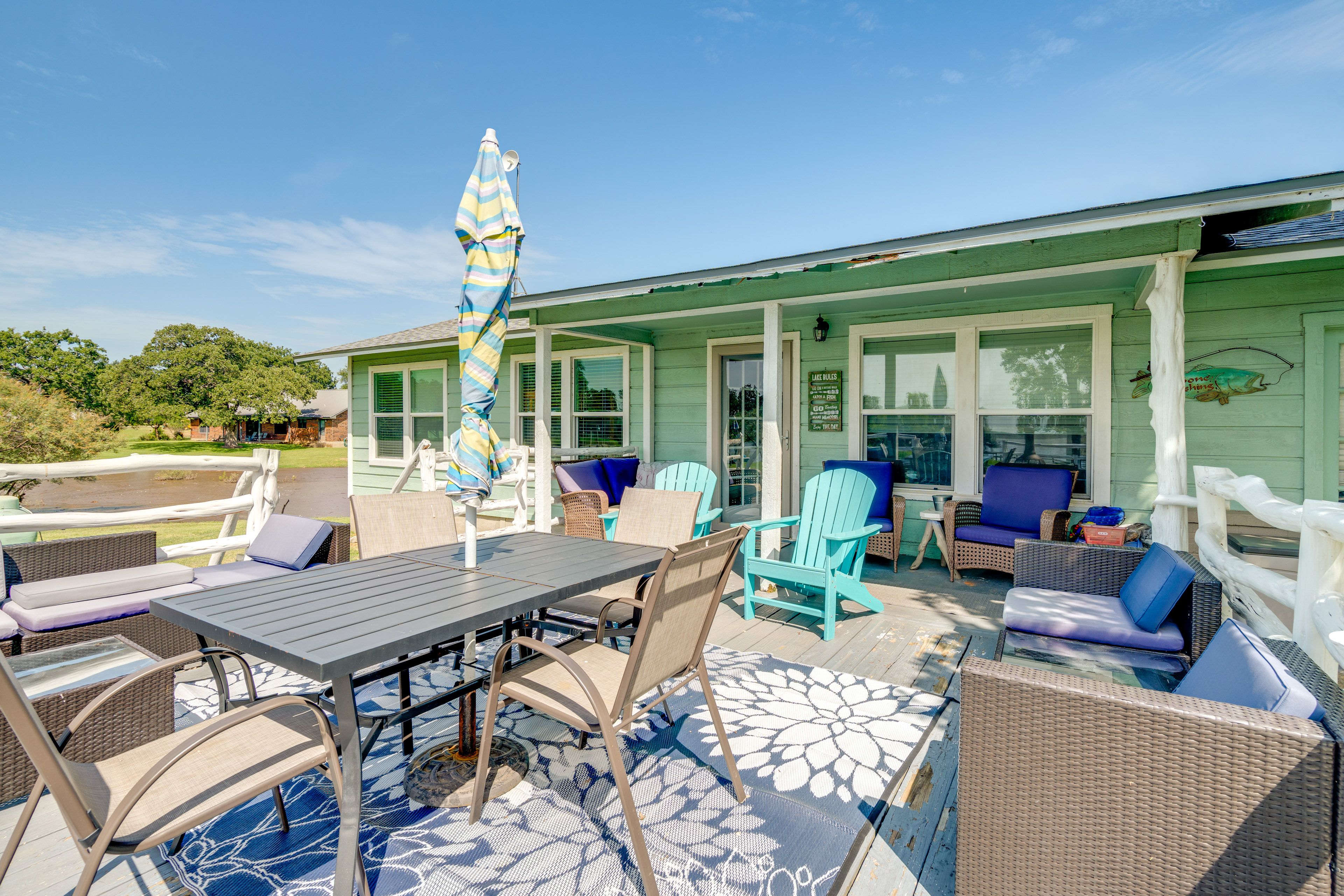 Deck | Chiminea | Outdoor Dining | Lake Views