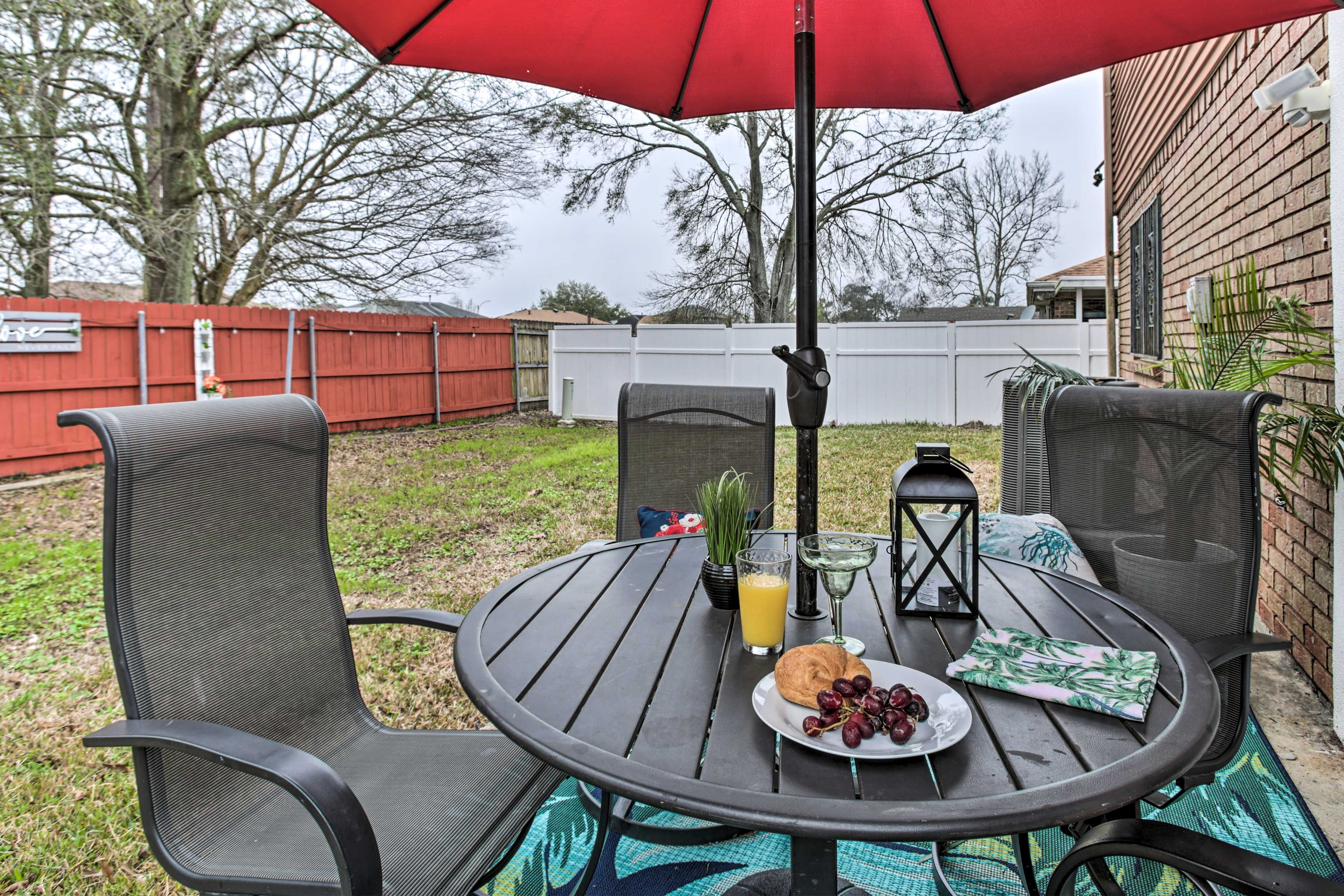 Private Patio | Dogs Welcome w/ Fee | Fenced-In Yard