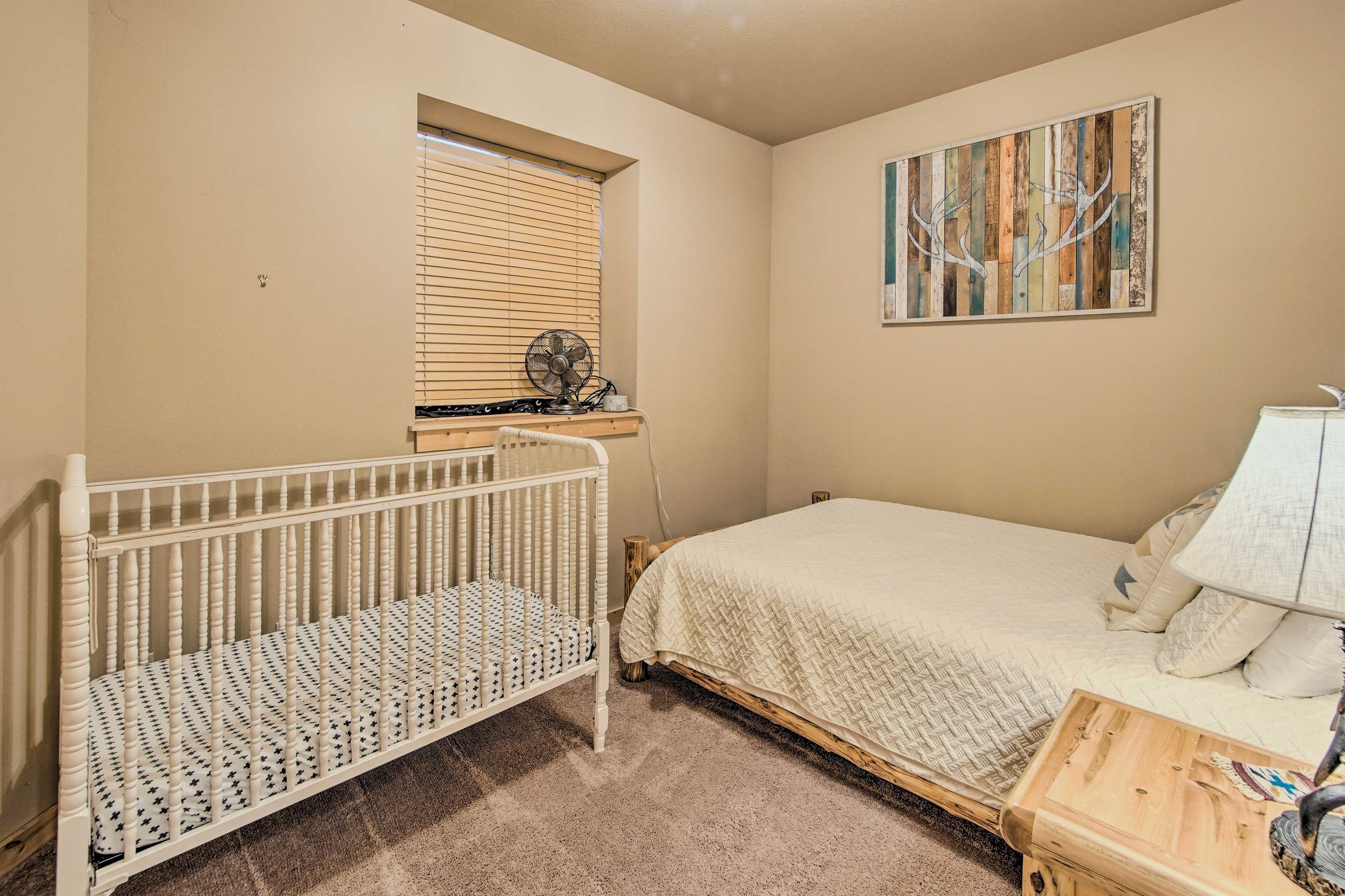 Bedroom 3 | Queen Bed | Crib + Pack 'n Play Available