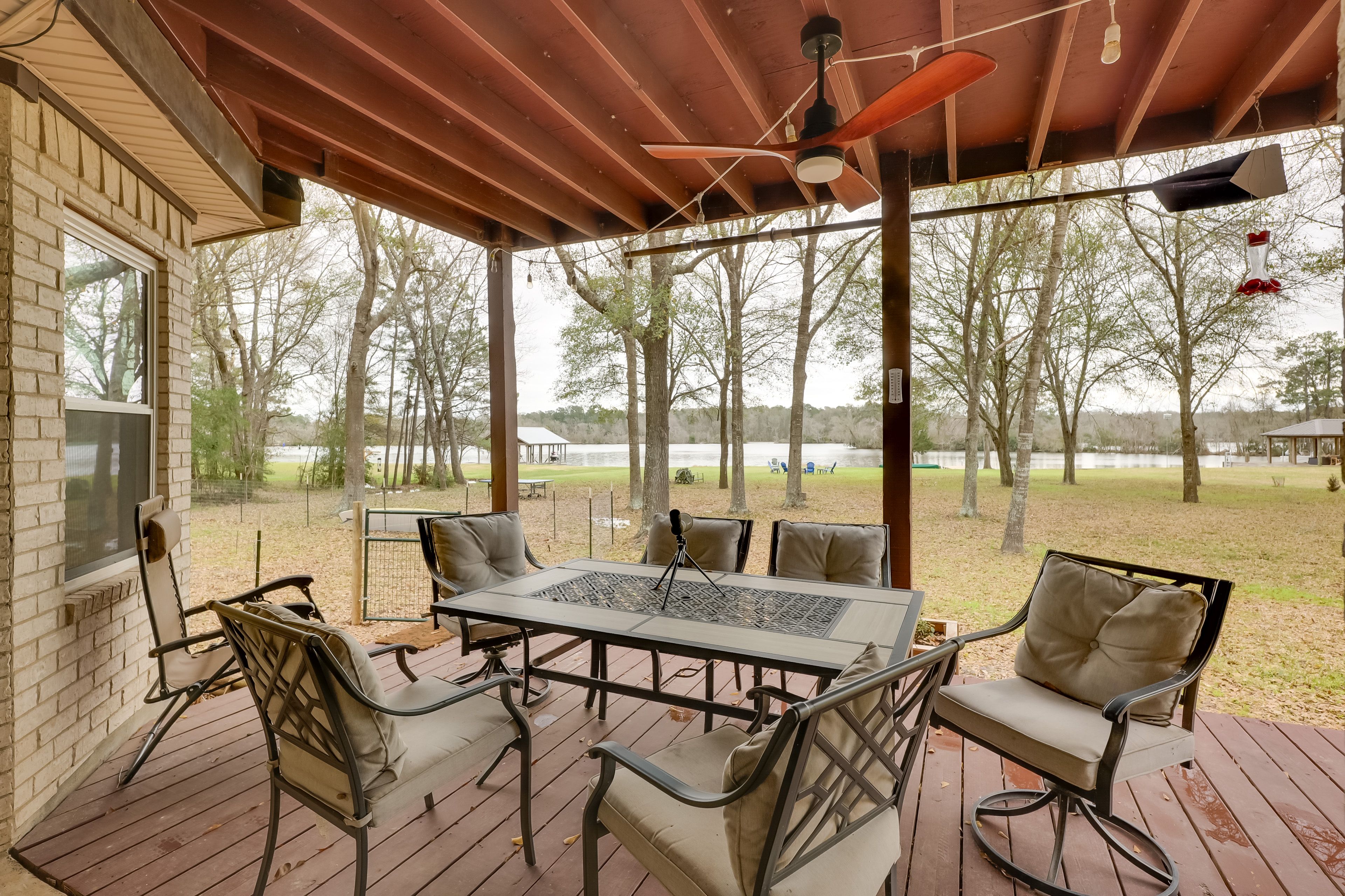 Covered Patio | Free WiFi | 1st-Floor Bedroom/Shower | Pet Fee