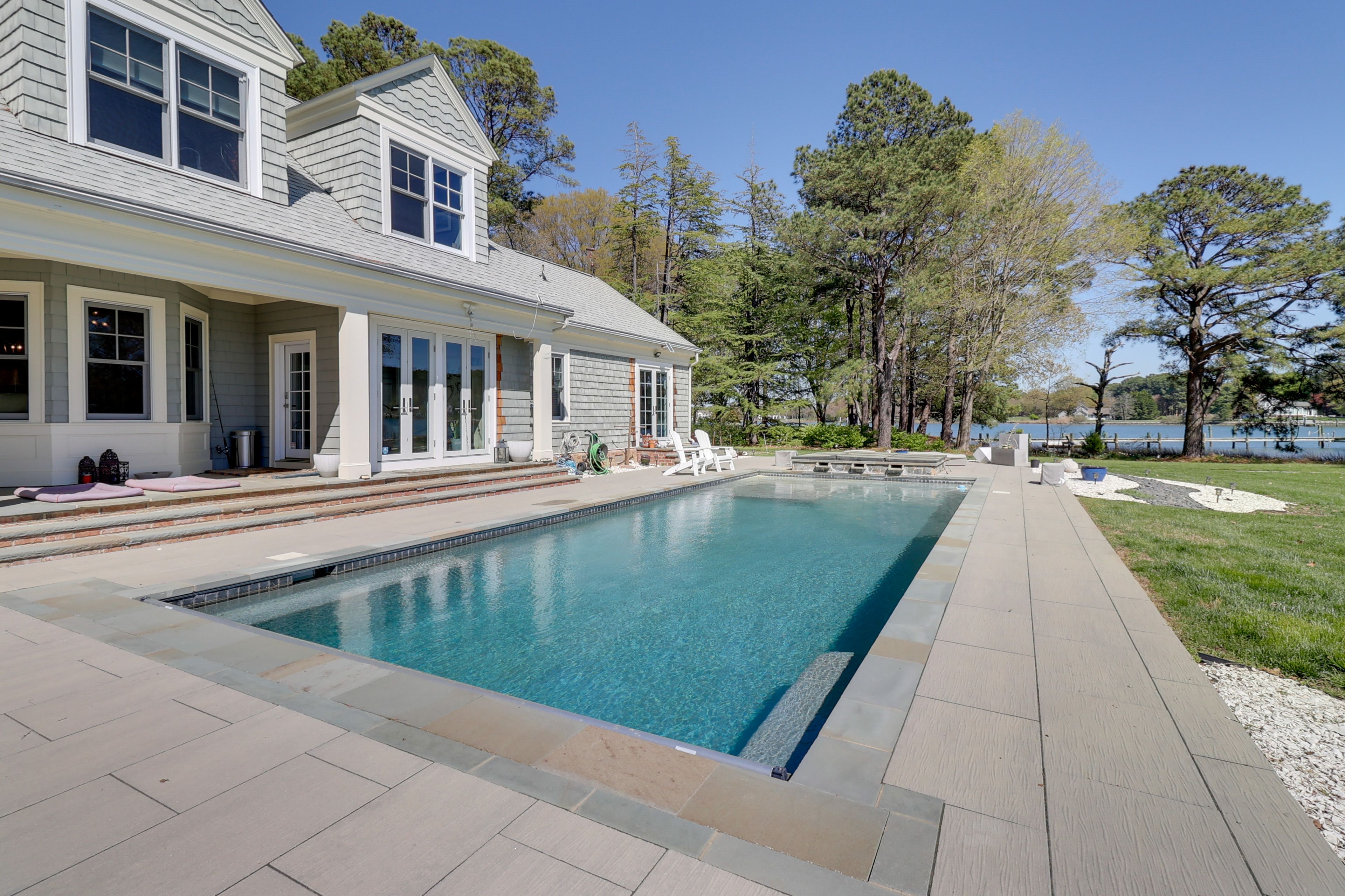 St Michaels Vacation Rental | 3BR | 3.5BA | 3,900 Sq Ft | 3 Steps to Enter