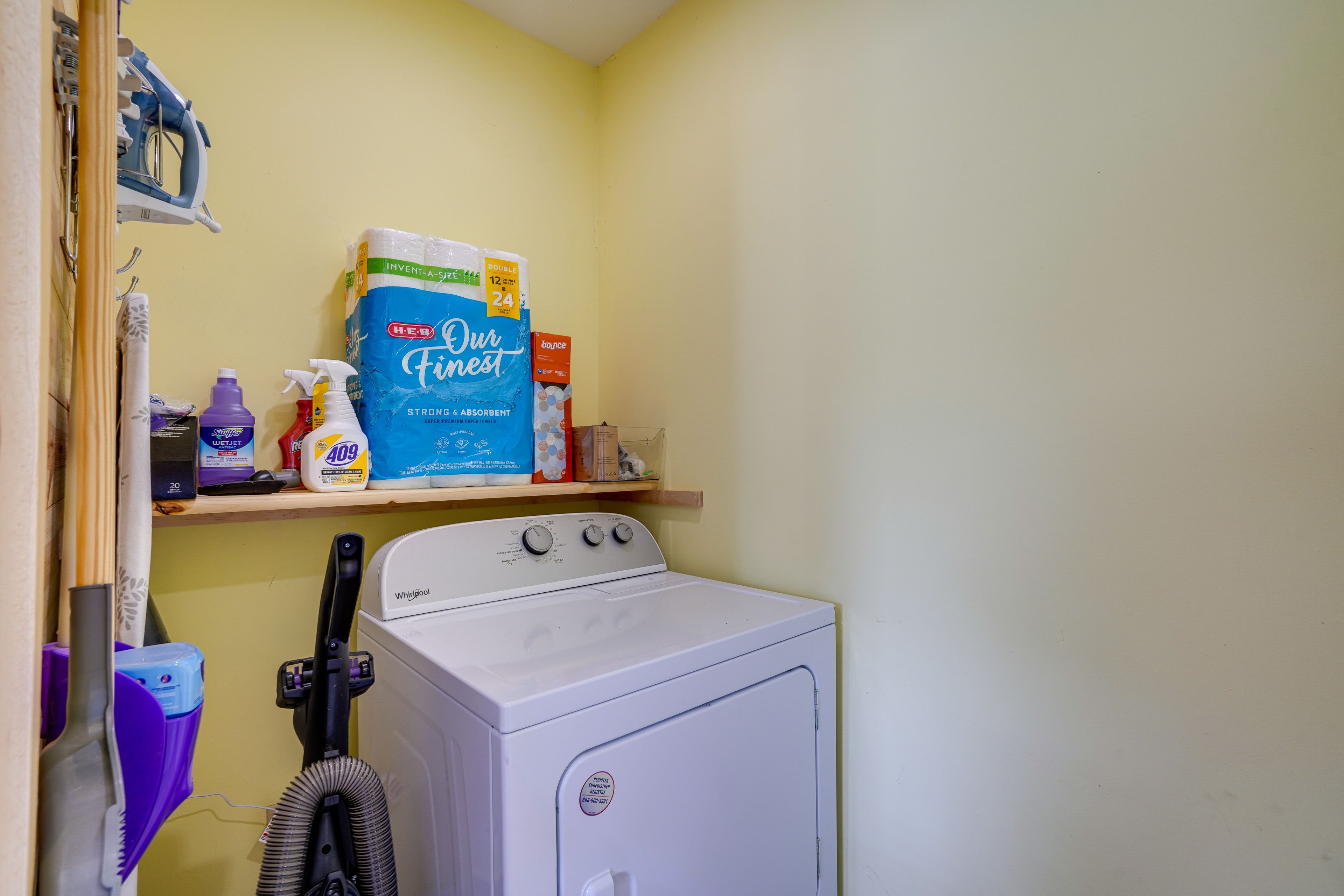 Laundry Area | Washer/Dryer | Laundry Detergent | Iron/Board