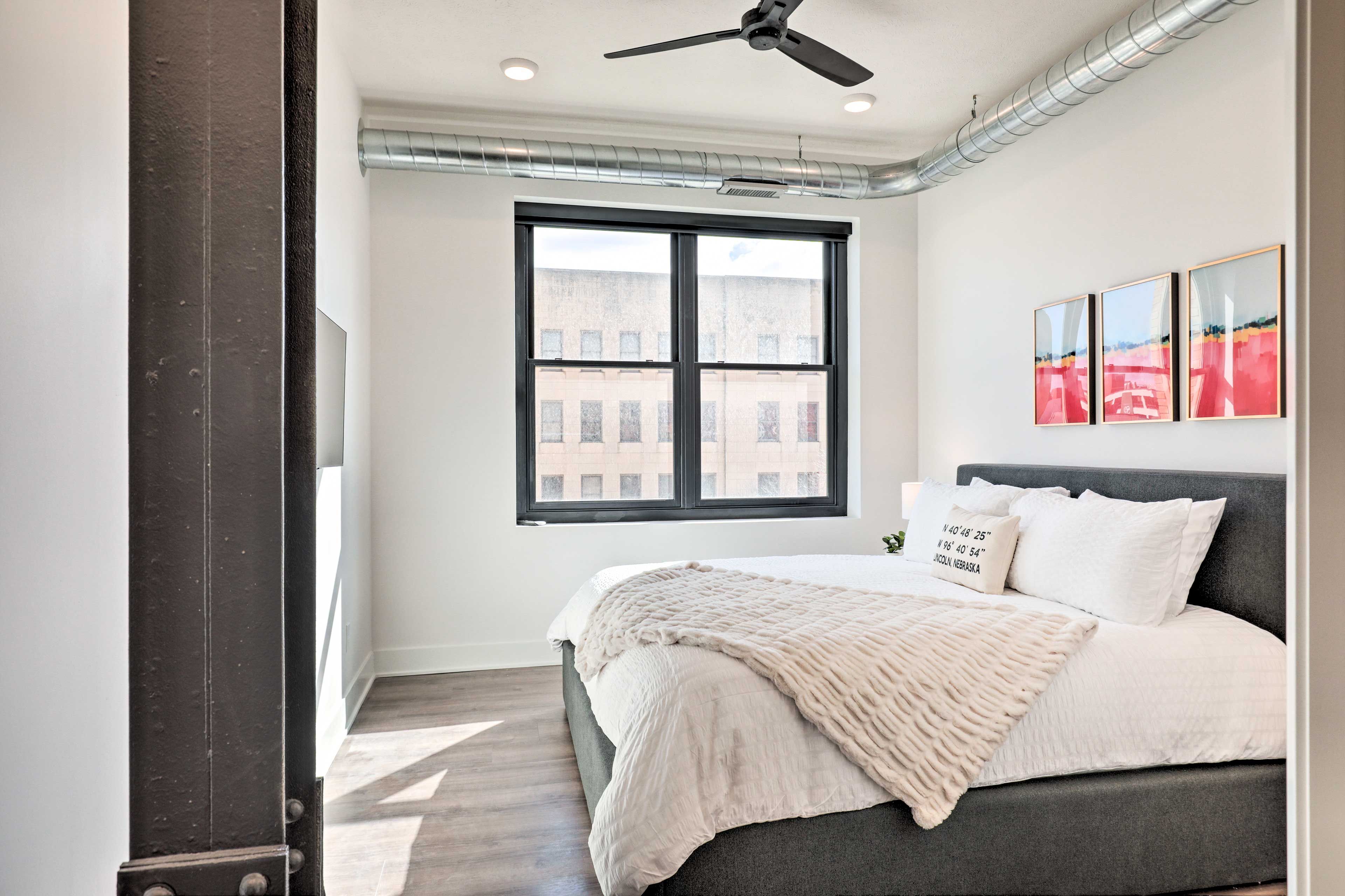 Bedroom | King Bed | Linens Provided | Pack 'n Play & Air Mattress Available