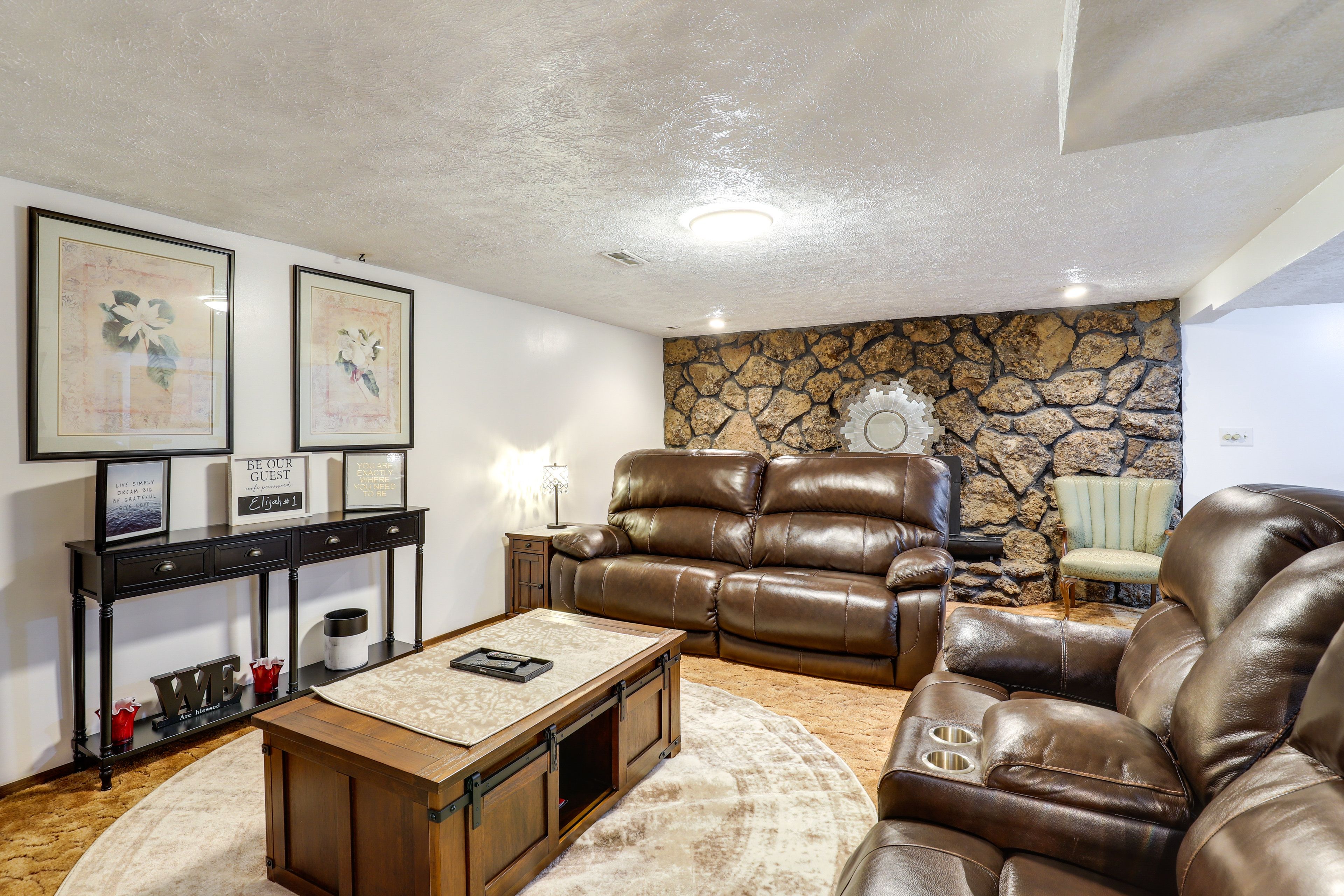 Living Area | Full Sleeper Sofa | Smart TV