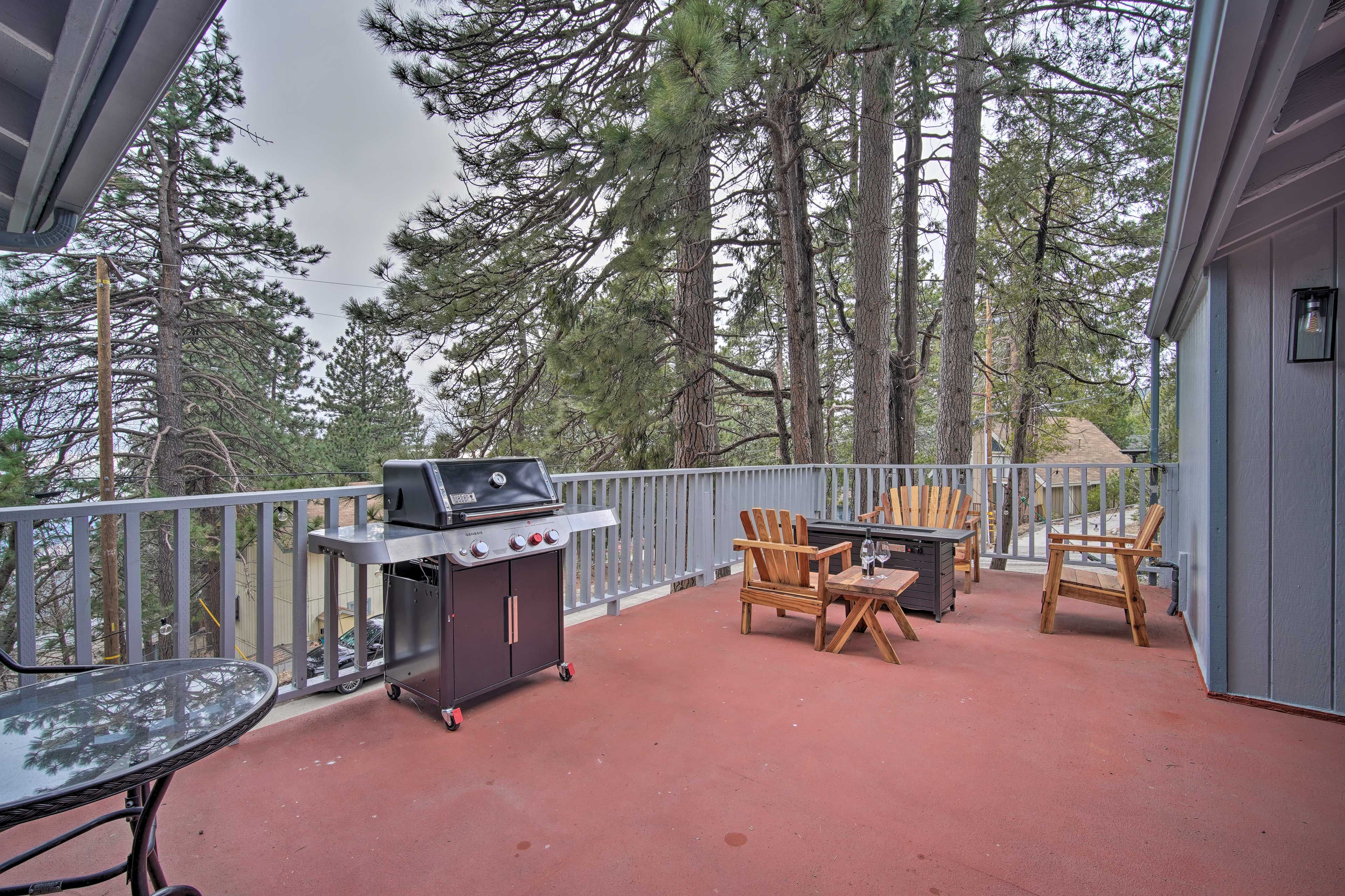 2nd Floor Patio | Gas Grill | Sitting Area | Gas Fire Pit