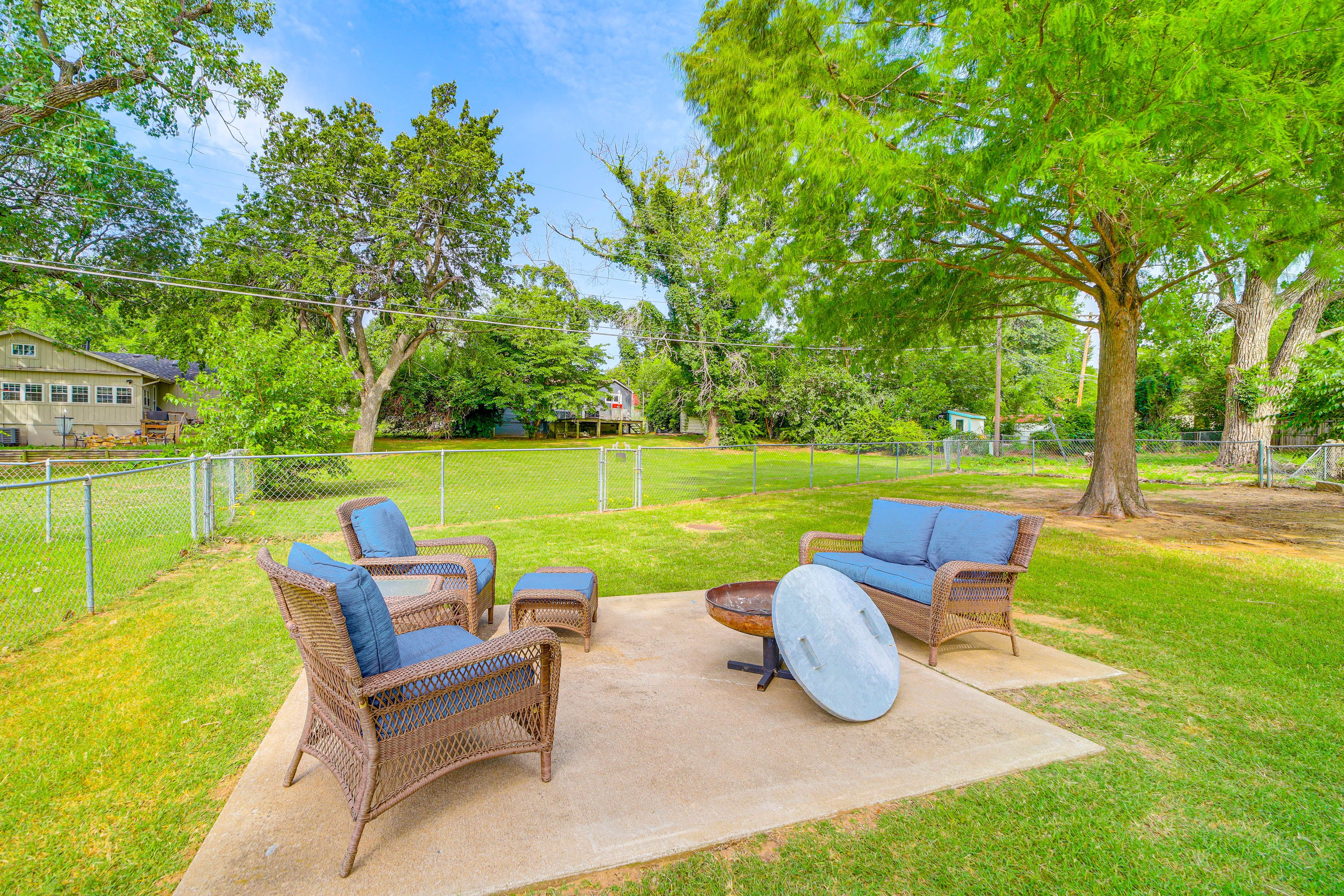House Exterior | Private Yard | Wood-Burning Fire Pit