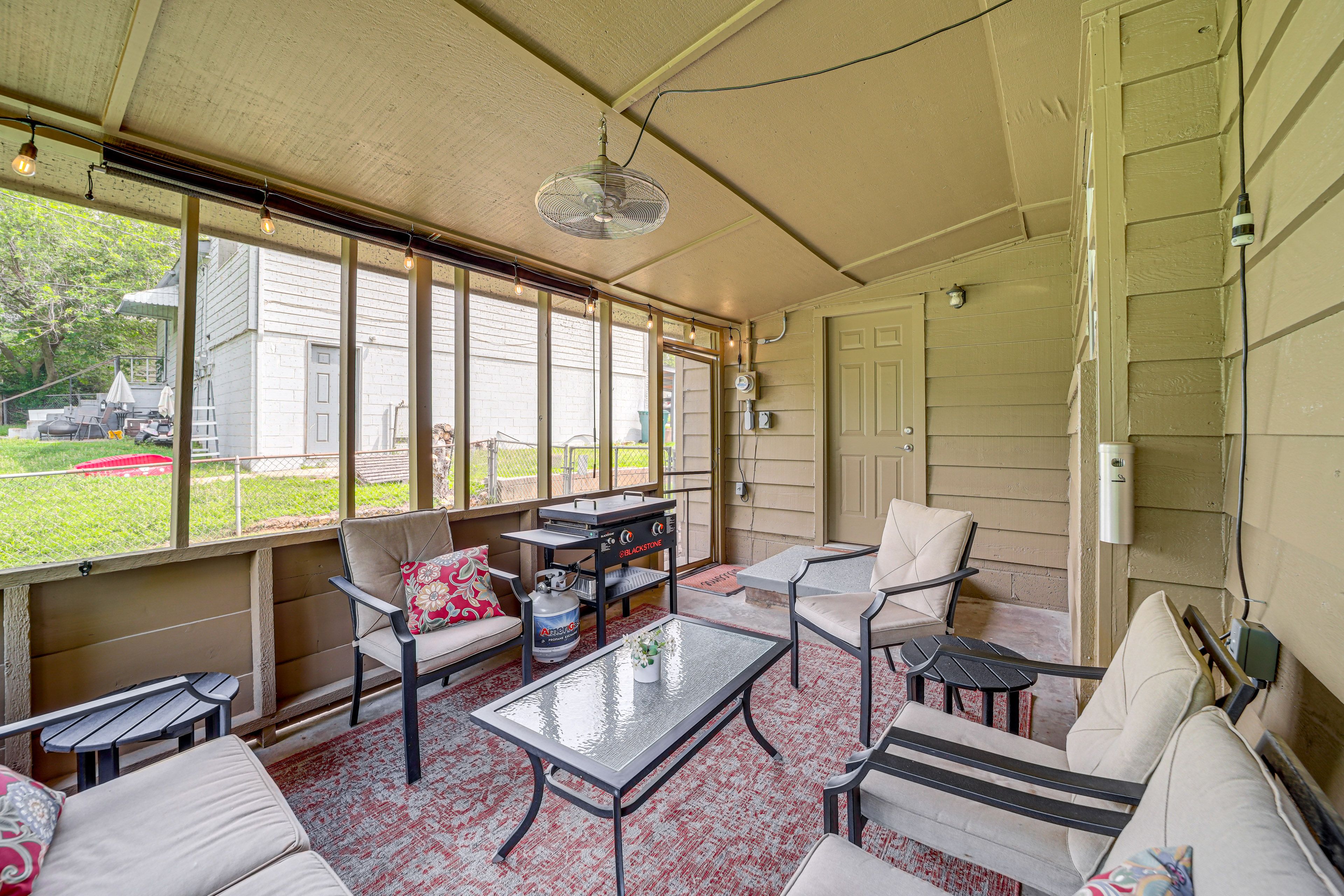 House Exterior | Screened Patio | Blackstone Gas Griddle