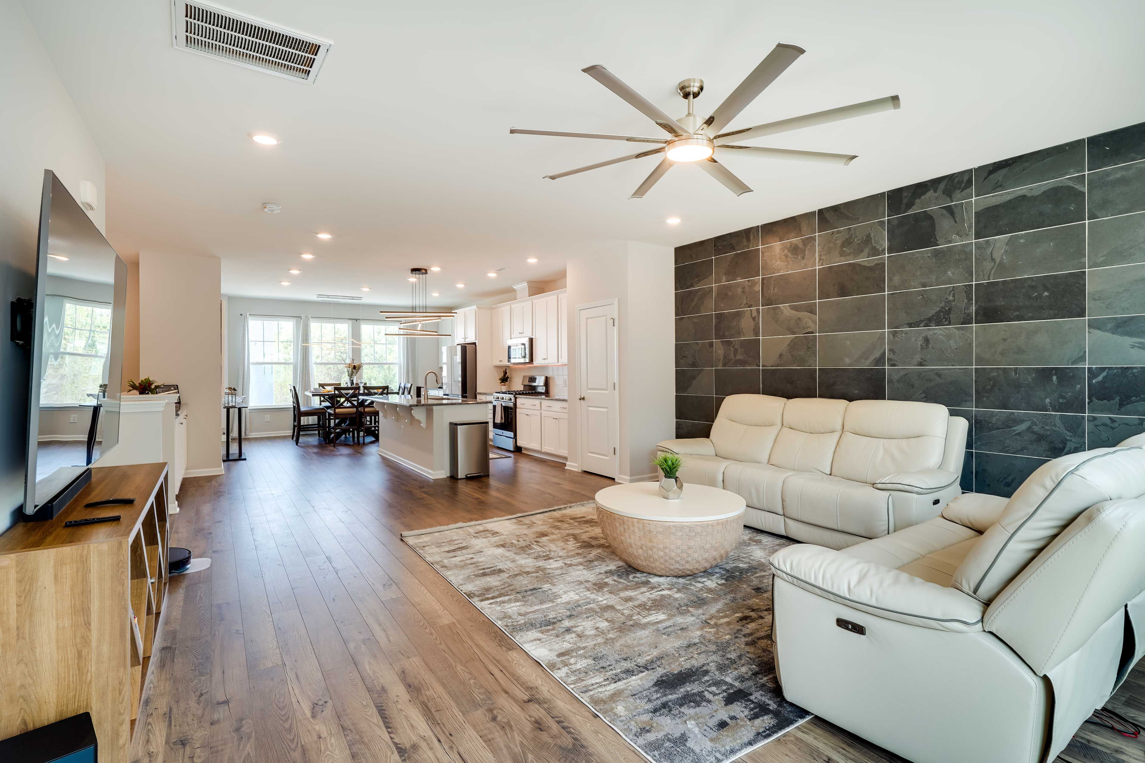 Durham Vacation Rental | 4BR | 3.5BA | 2,300 Sq Ft | Stairs to Access