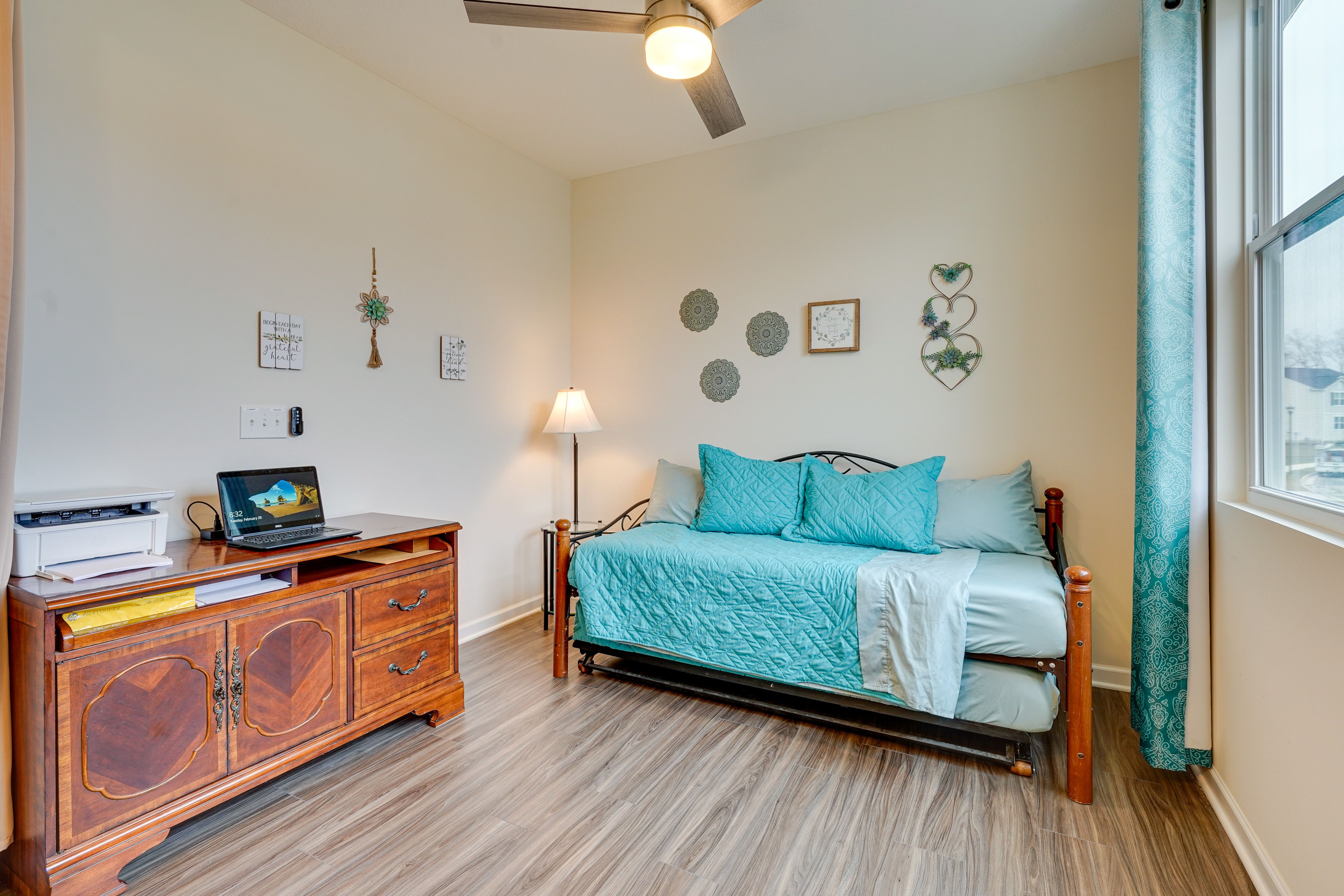 Office | Twin Daybed w/ Twin Trundle Bed | 1st Floor | Laptop & Printer