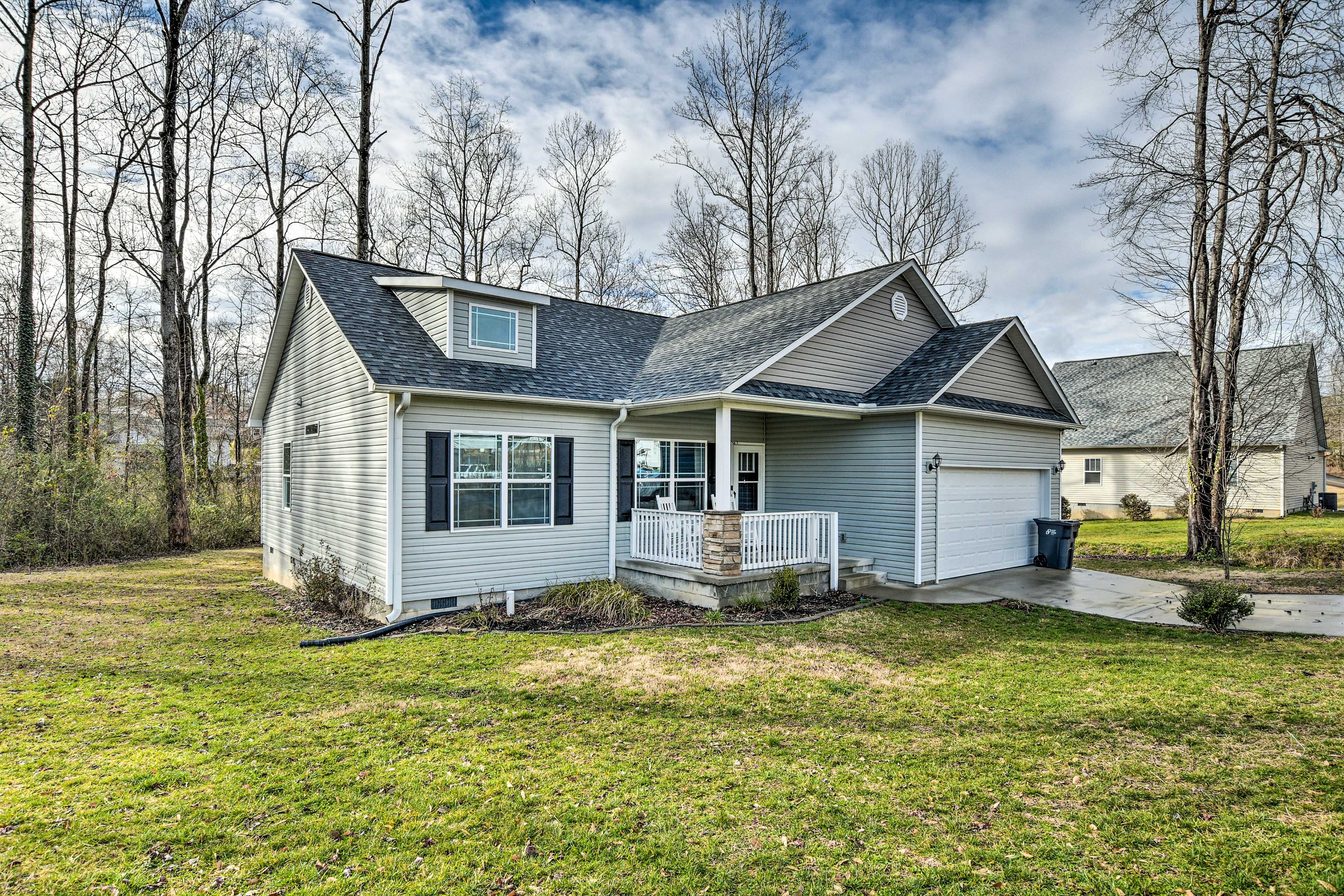 Property Exterior | Garage/Driveway Parking (4 Total Vehicles)