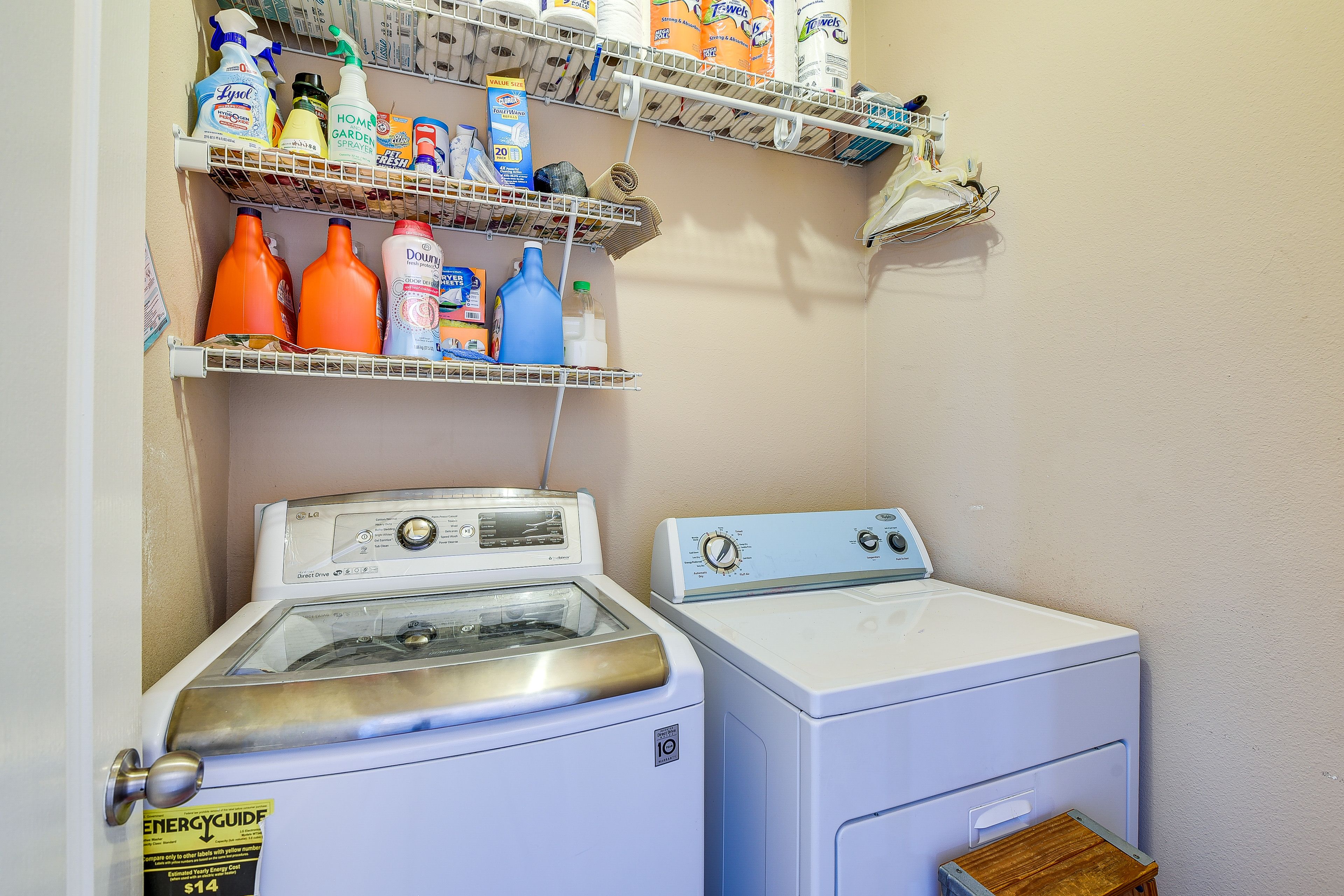 Laundry Room | Detergent, Dryer Sheets, & Fabric Softener Provided