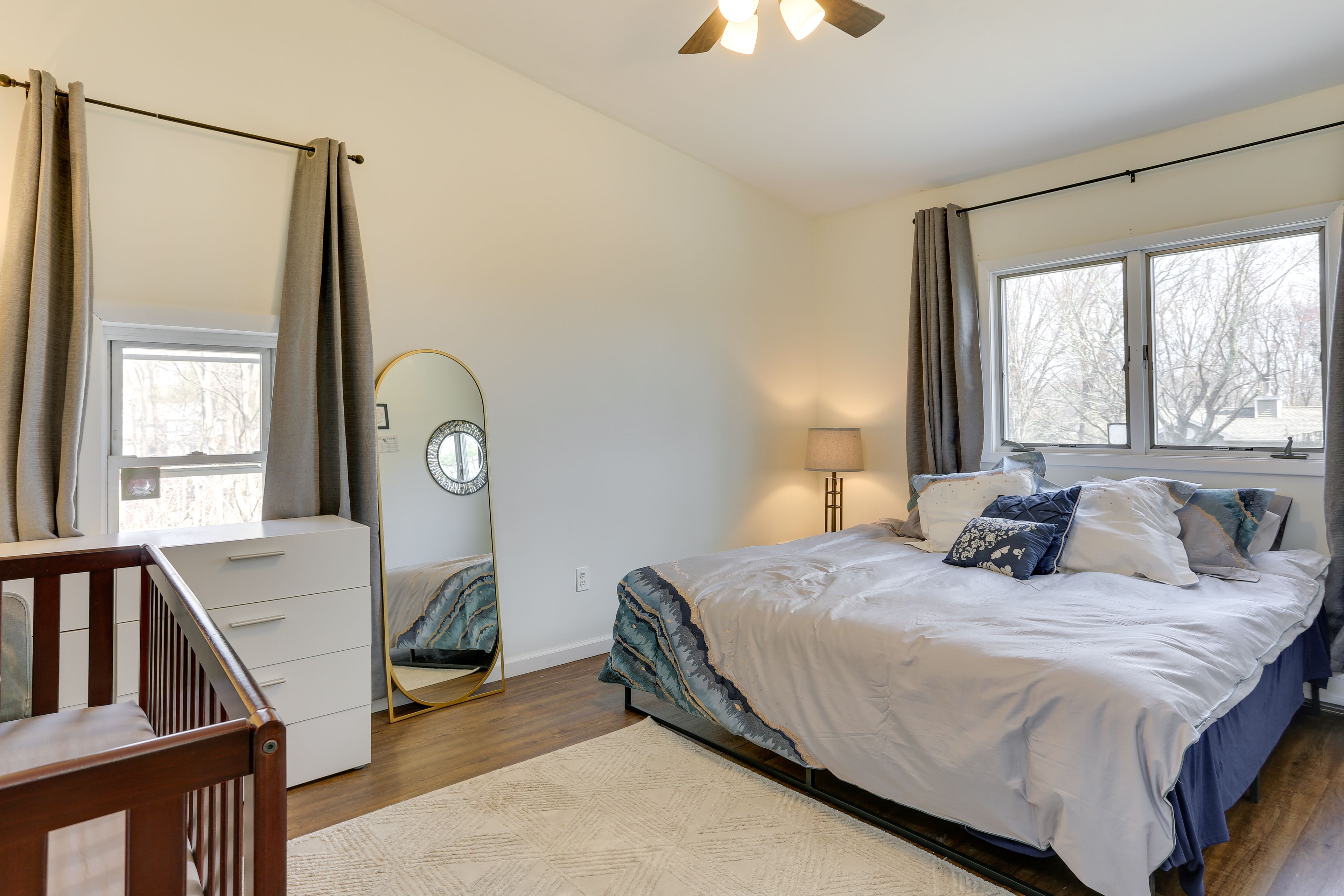 Bedroom 1 | Upper Level | King Bed | Linens Provided | Crib