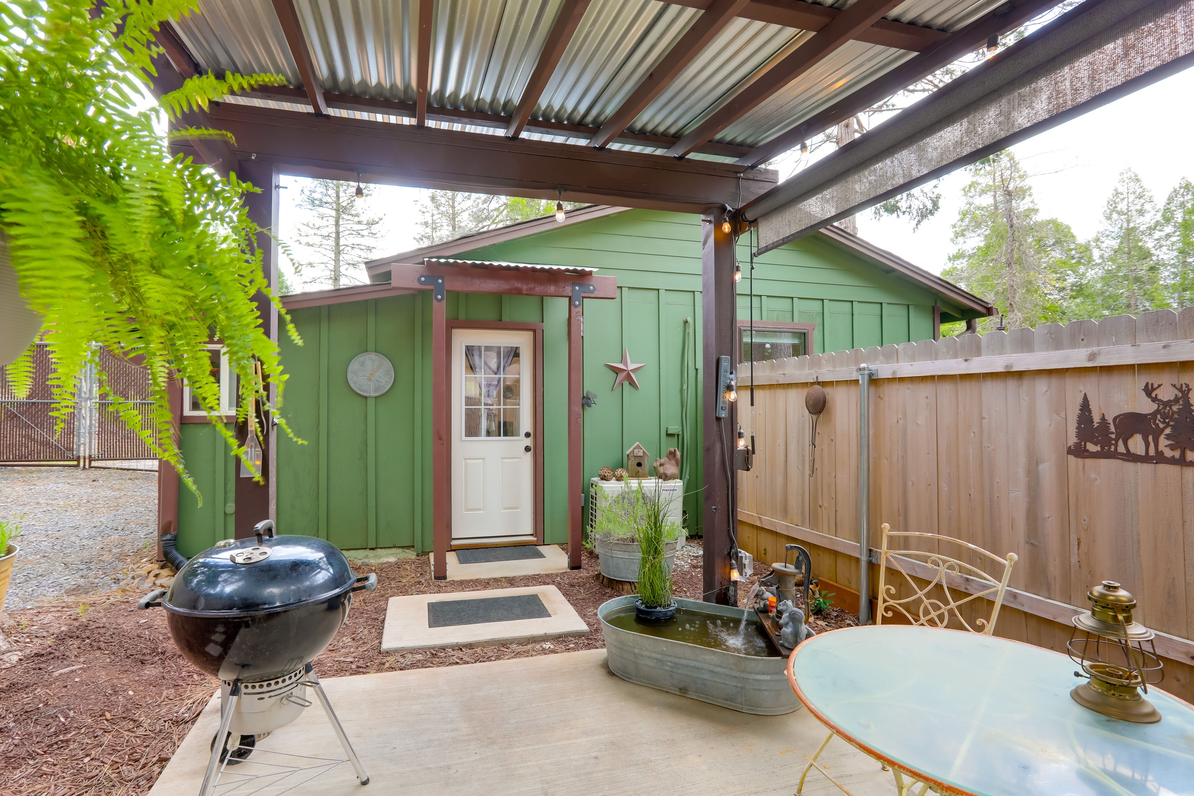 Exterior | Back Patio | Charcoal Grill