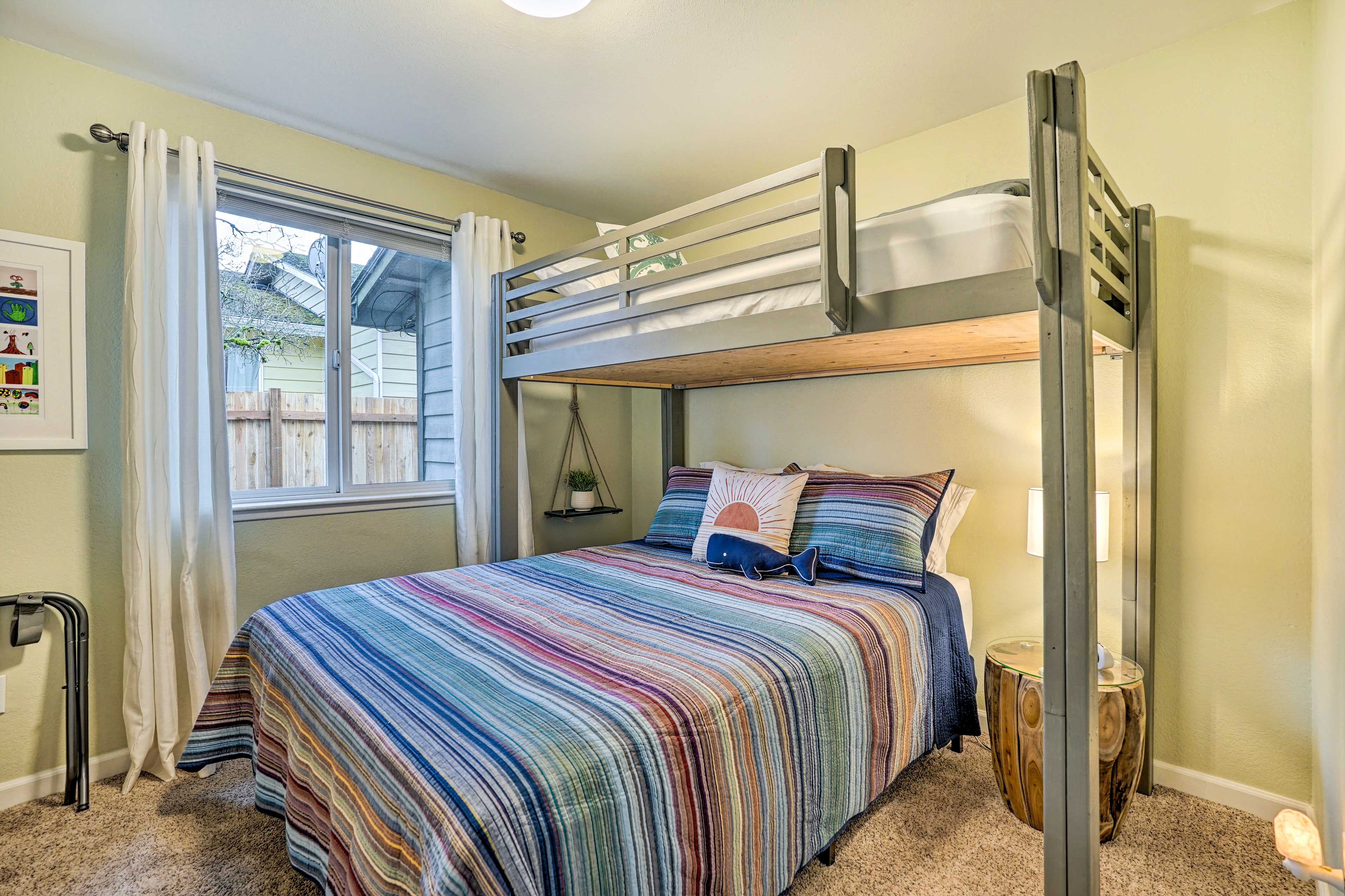 Bedroom 3 | Queen Bed | Lofted Twin Bed