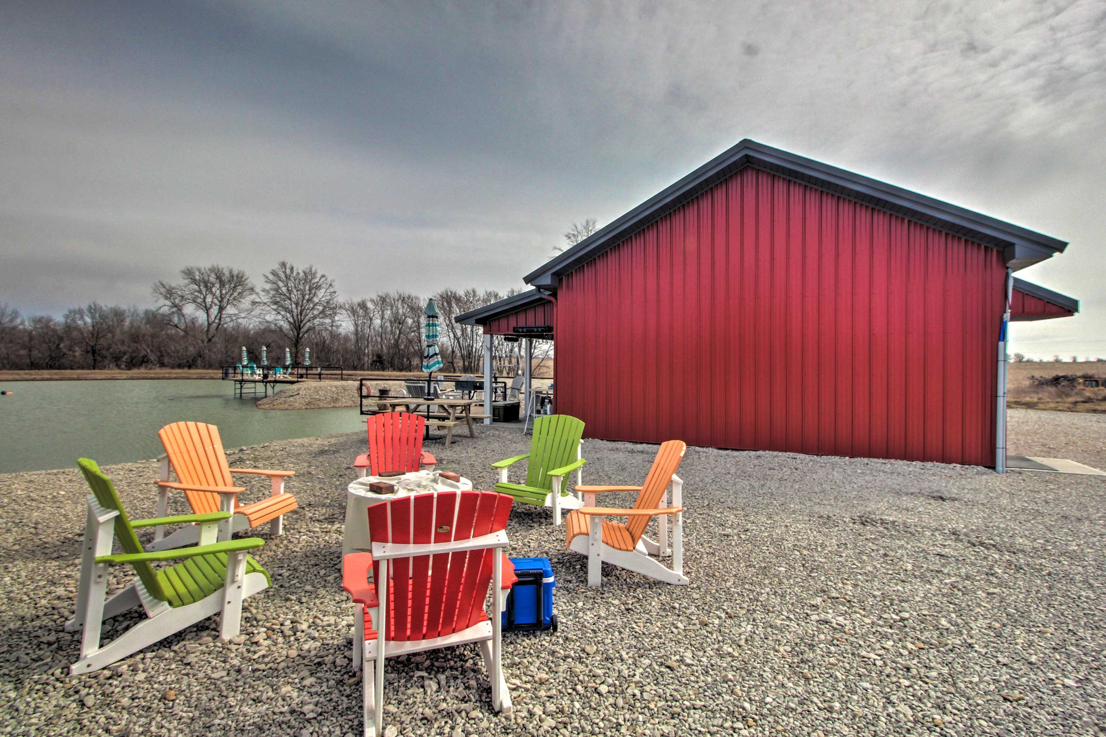 Community Fire Pit (BYOW) | Cornhole