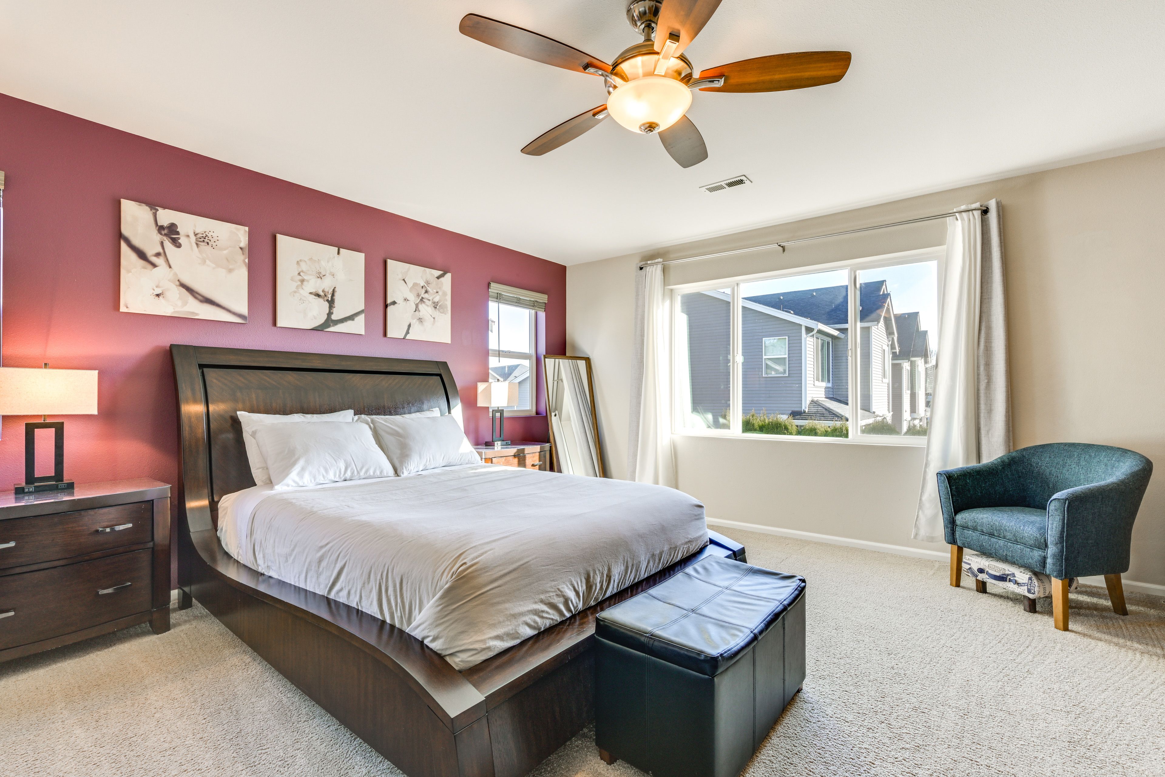 Bedroom 1 | Queen Bed | 2nd Floor | Linens Provided | En-Suite Bathroom