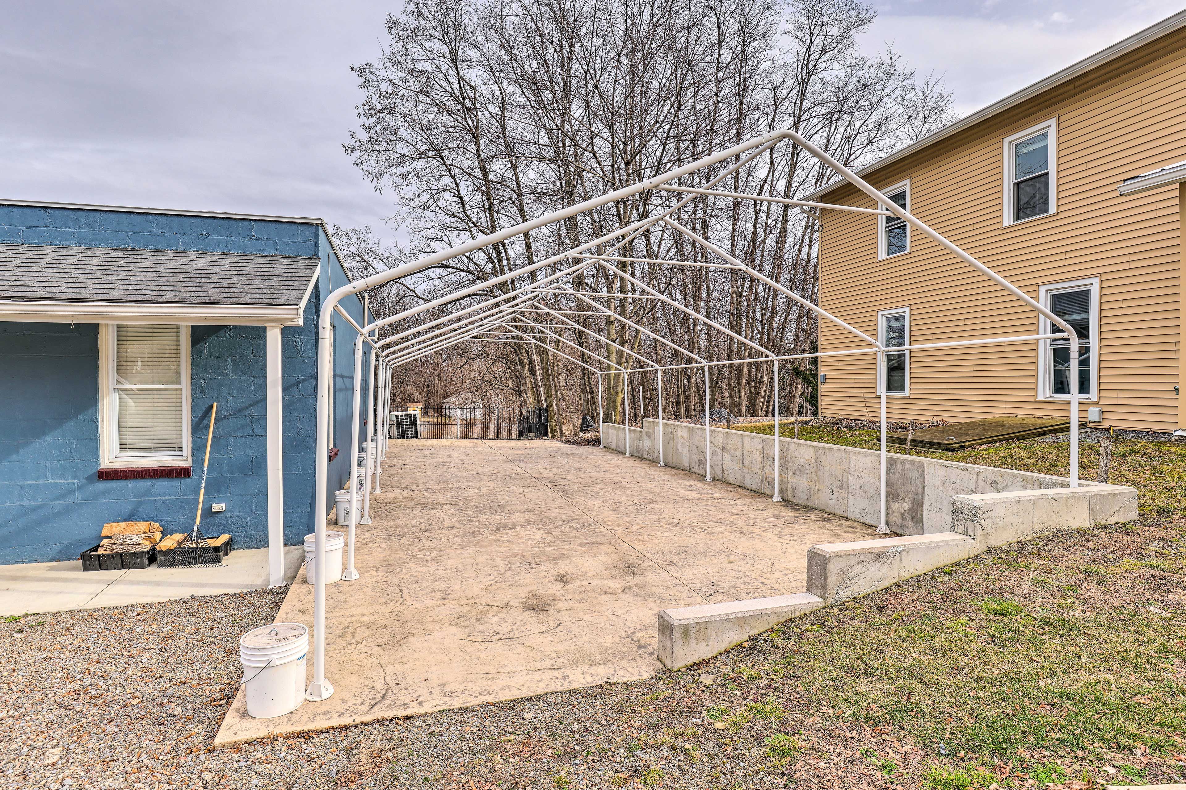Shared Seasonally Covered Patio | Gas & Charcoal Grill (Charcoal Not Provided)