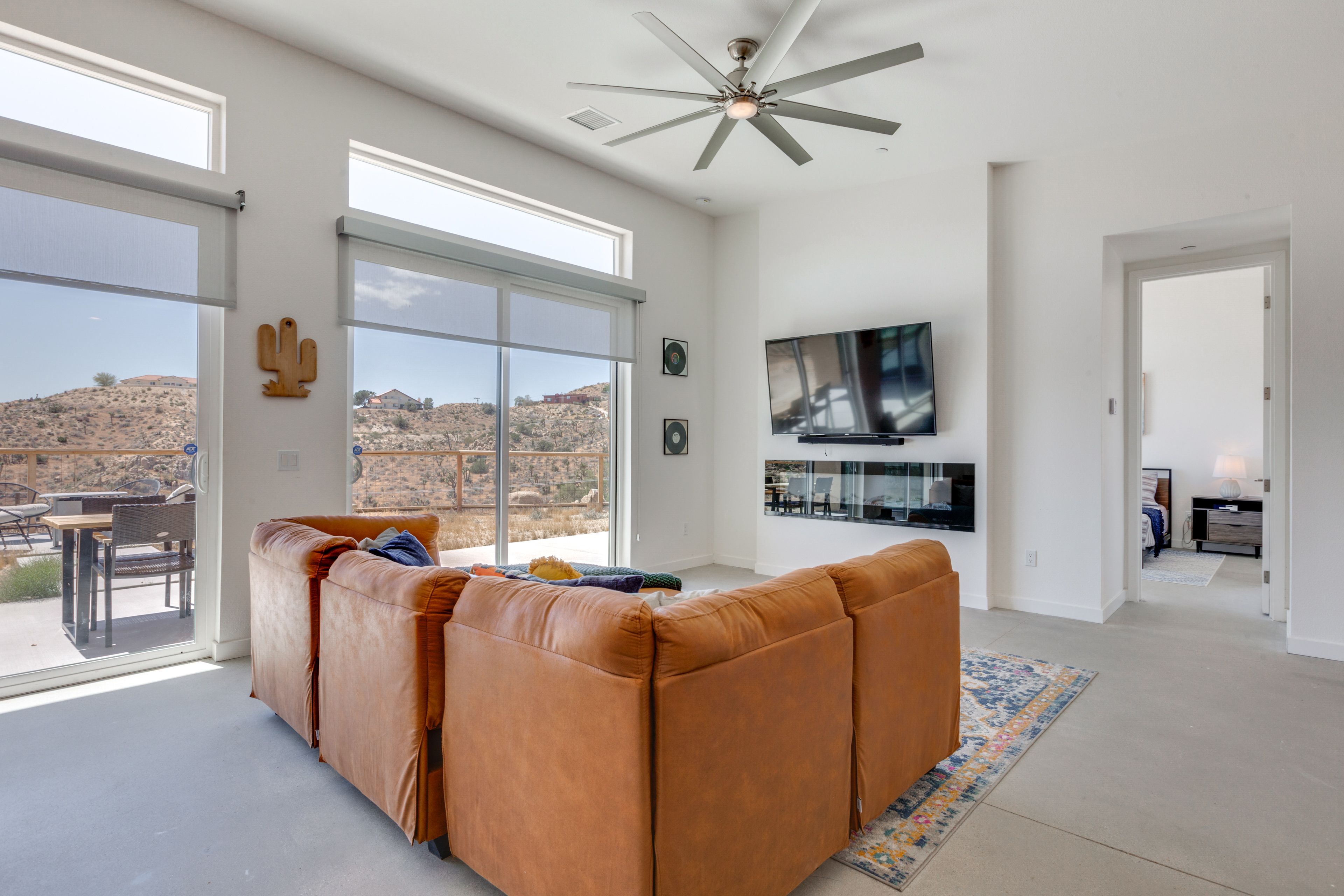 Living Room | Electric Fireplace | Smart TV