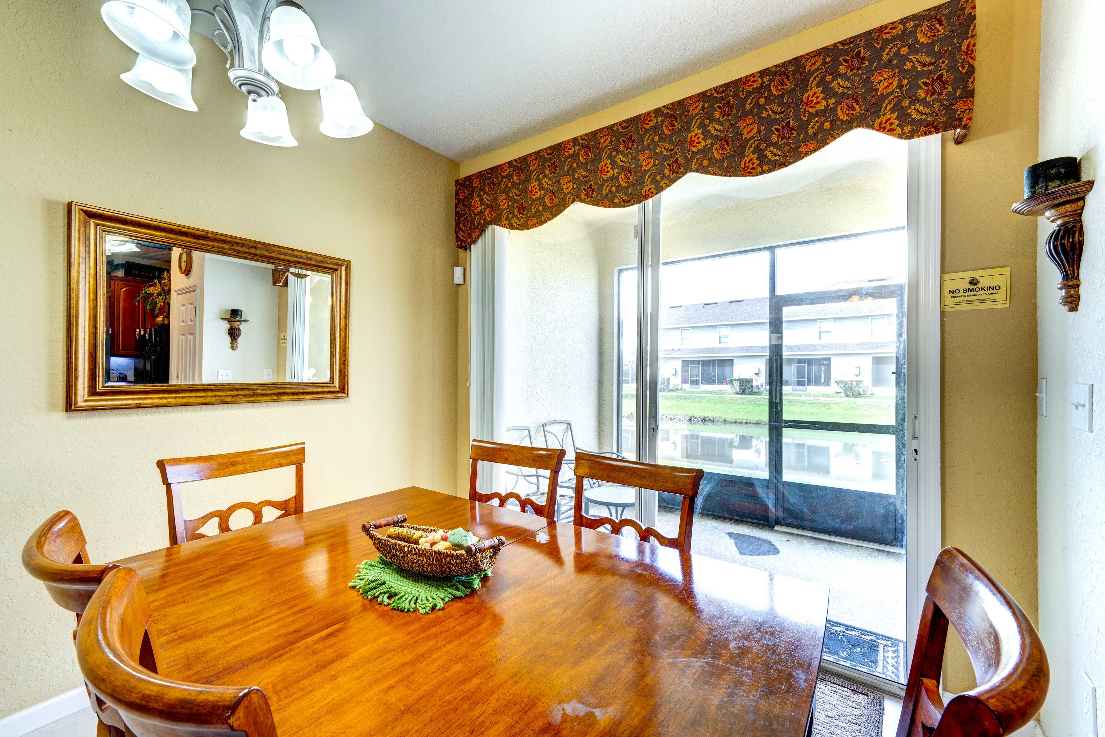 Dining Area | Dishware & Flatware | Pond View