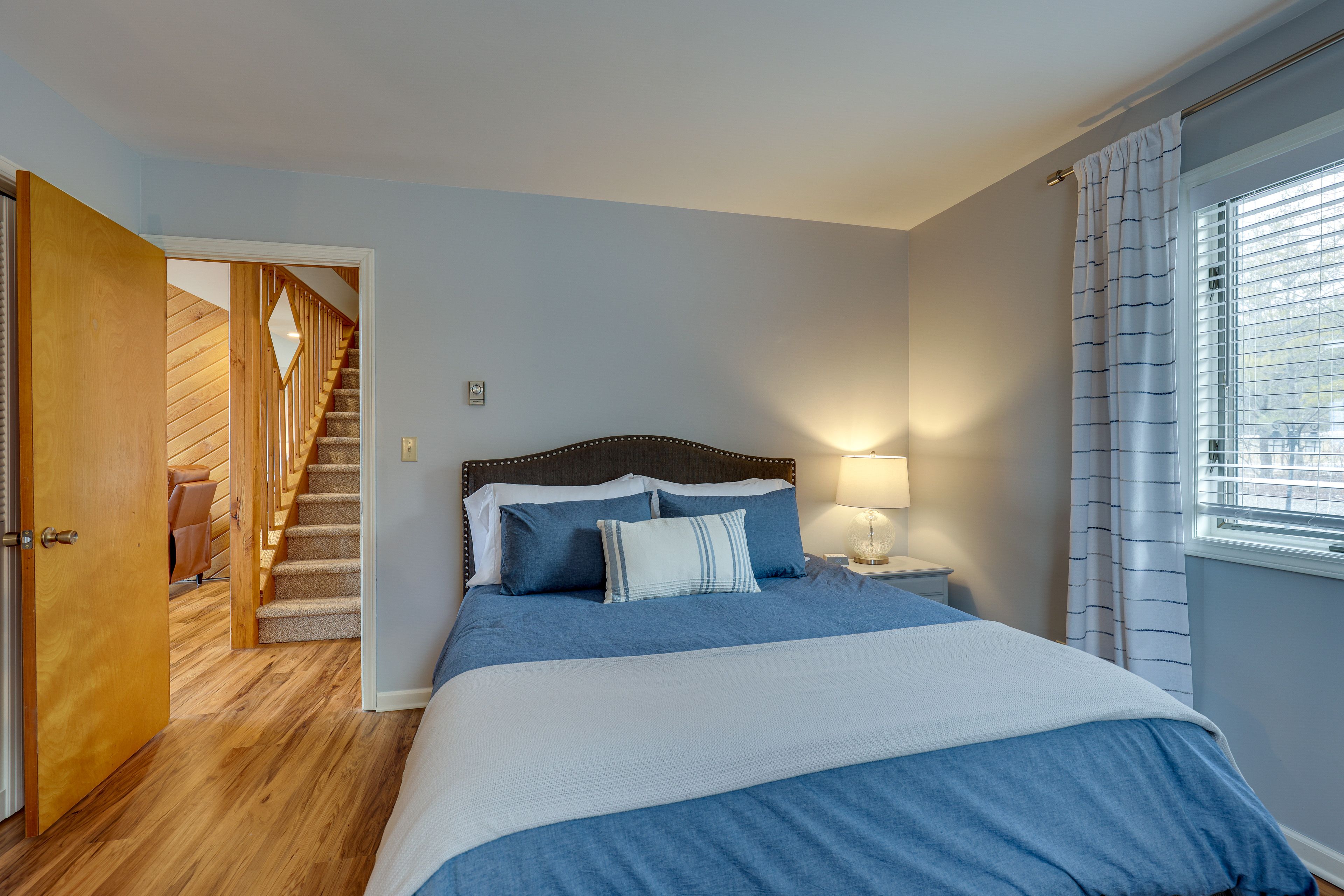 Bedroom 2 | 1st Floor | Queen Bed | Desk Workspace