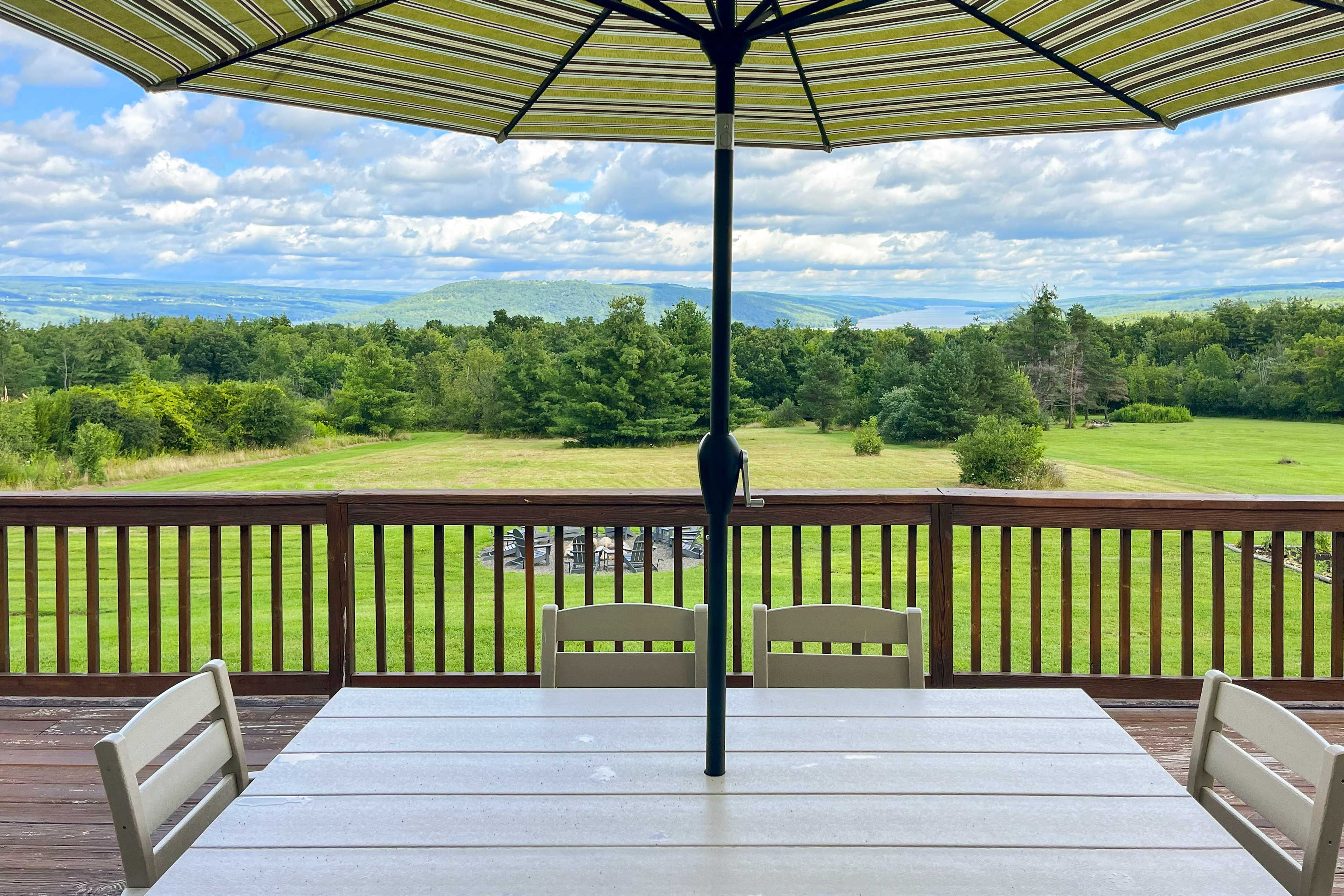 Spacious Deck | Outdoor Dining Areas | Gas Grill | Lake Views