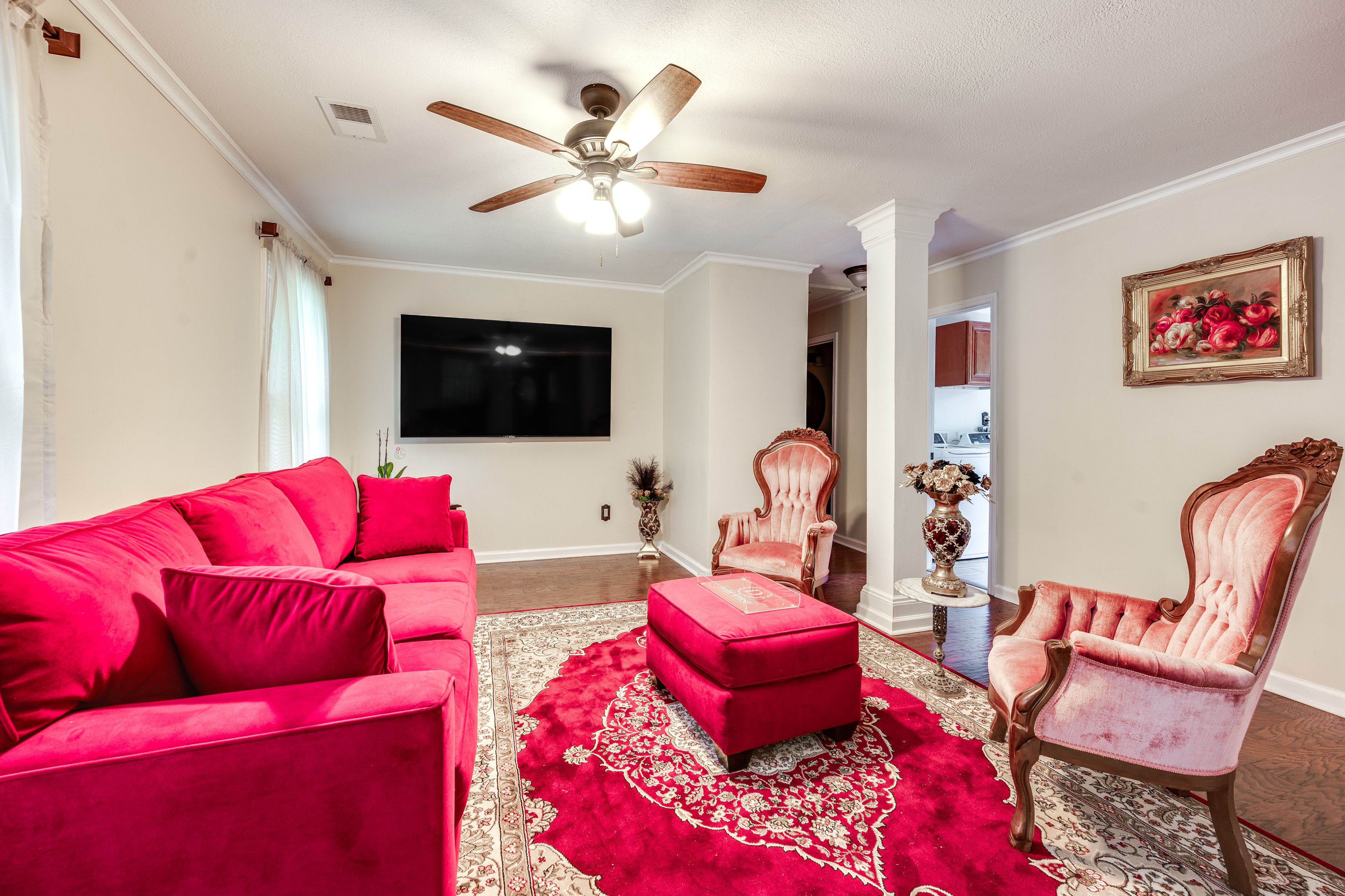 Mt Gilead Vacation Rental | 3BR | 2BA | 6 Steps to Enter | 1,300 Sq Ft
