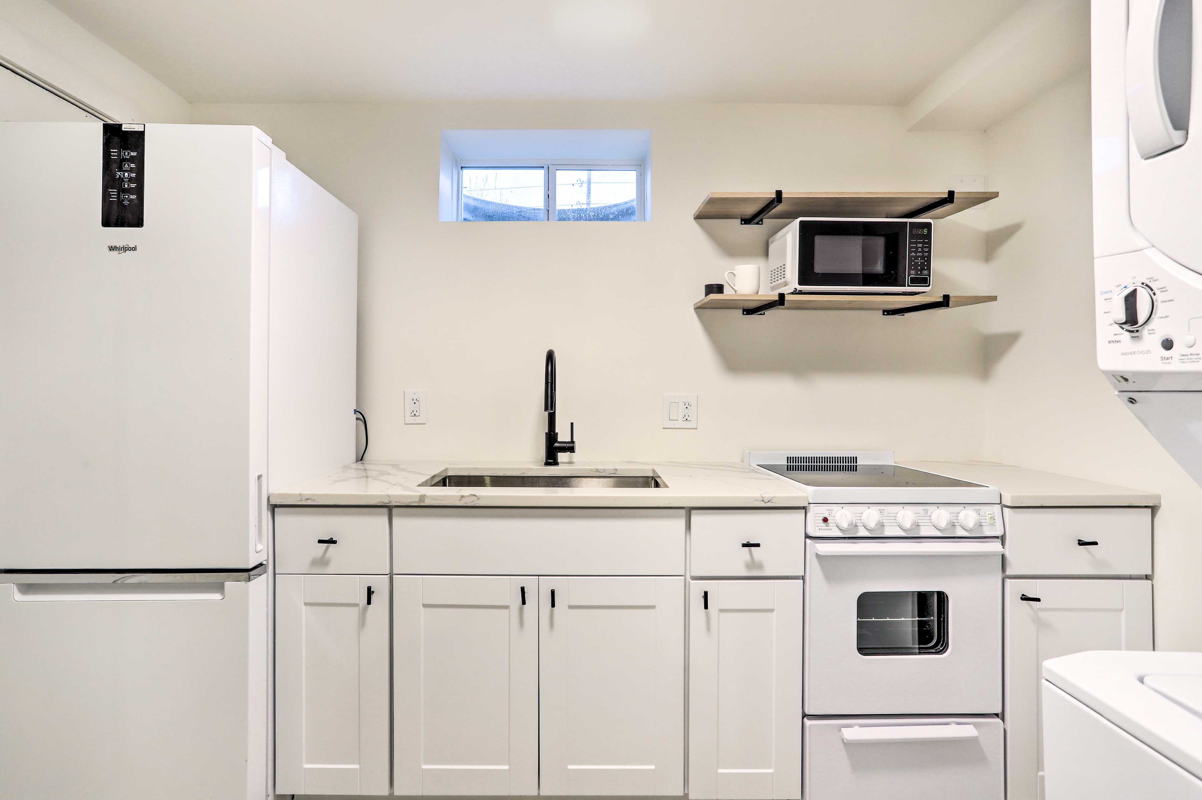 Secondary Kitchenette | In-Unit Laundry