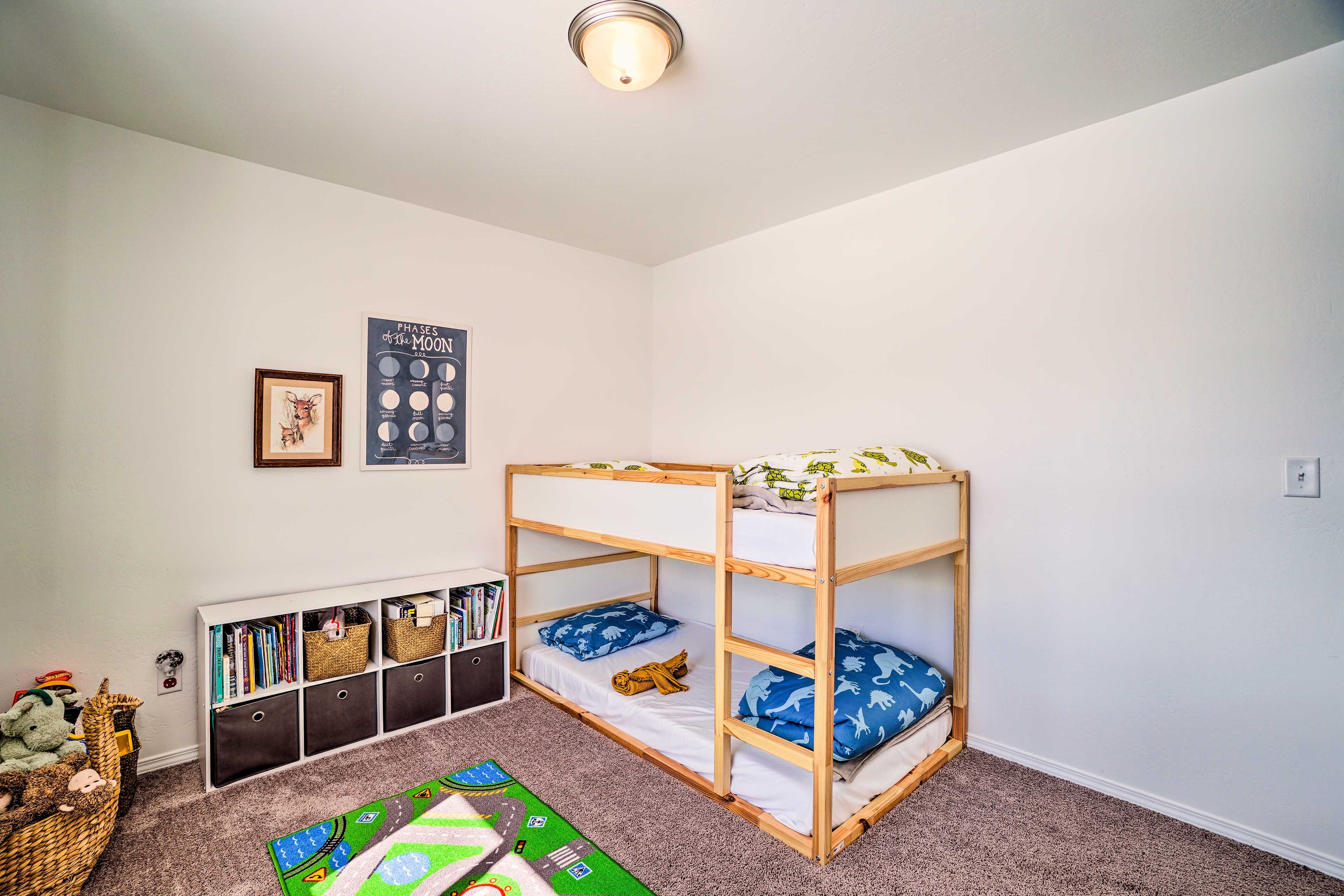 Bedroom 3 | 2nd Floor | Twin Bunk Bed | Kids' Toys