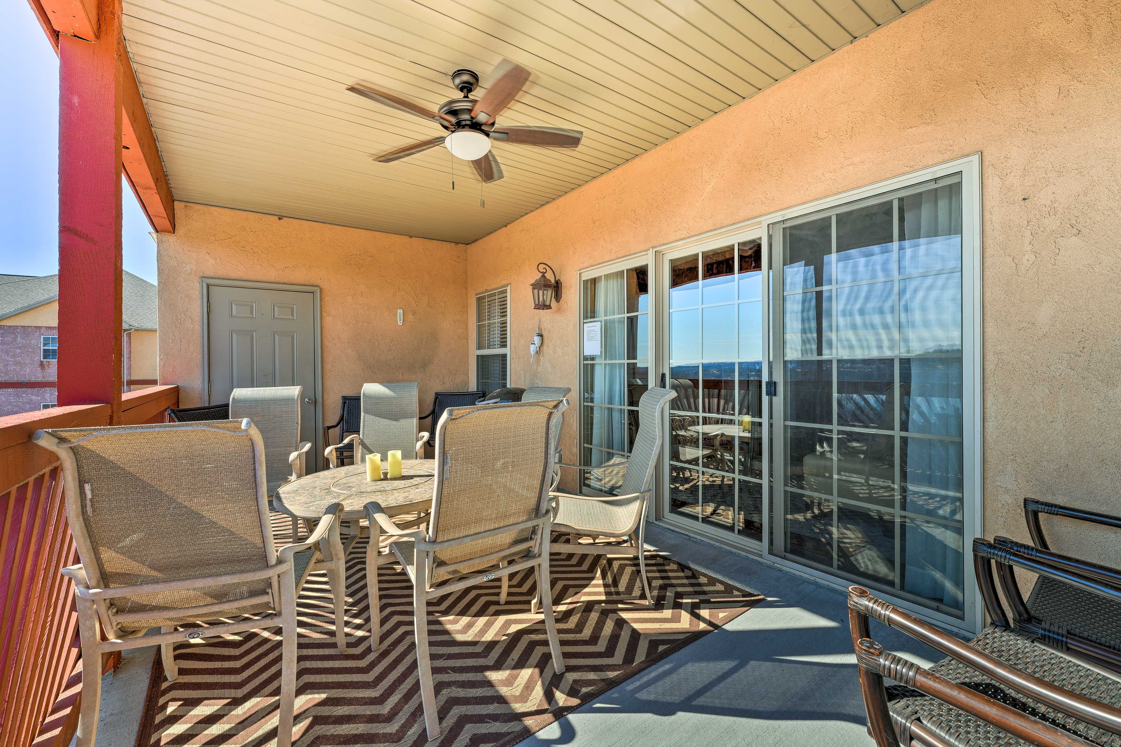 Deck | Grill Not Available | Lake Views