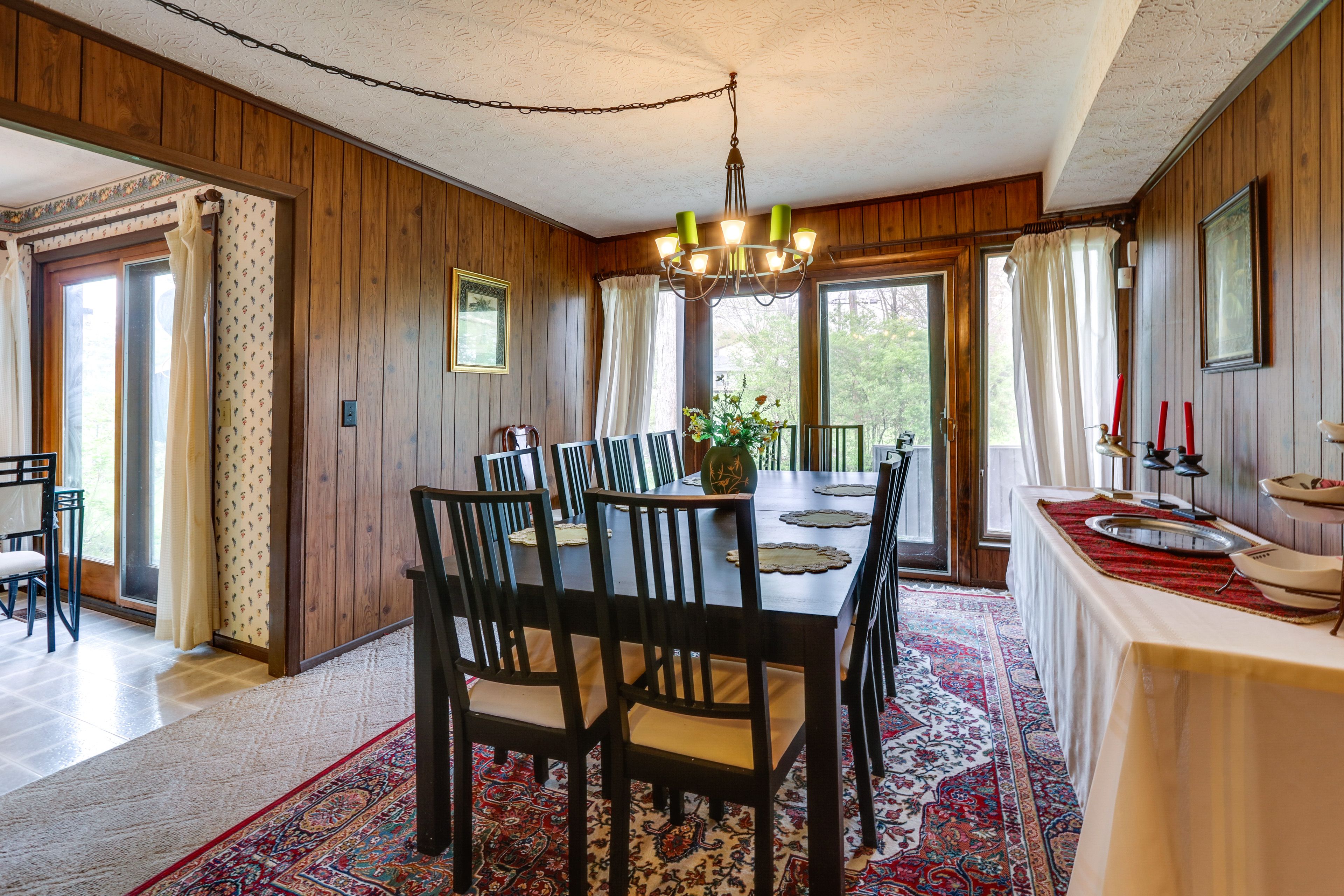 Formal Dining Room | Dishware/Flatware Provided | Access to Patio