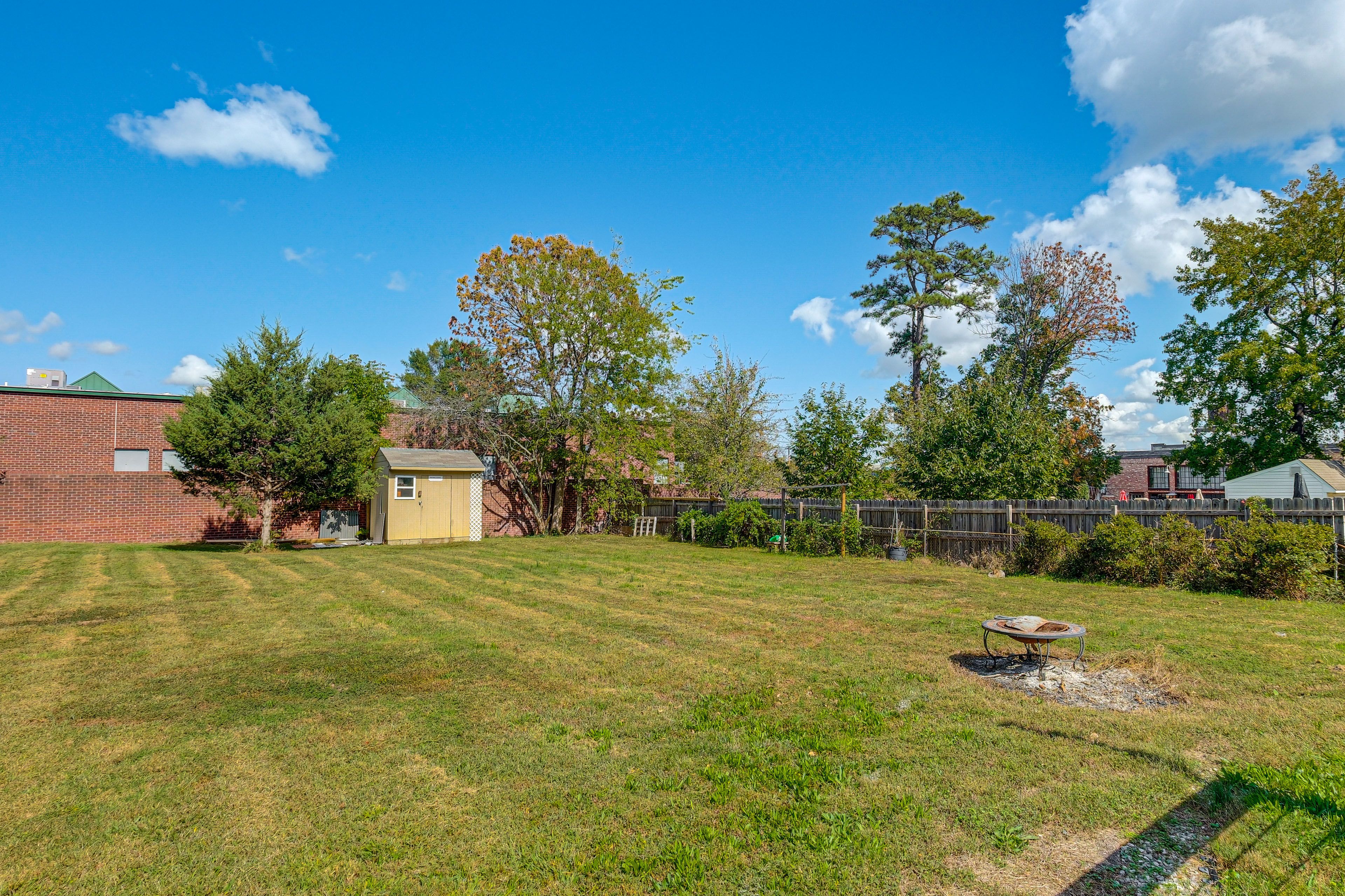 Spacious Backyard | Wood-Burning Fire Pit