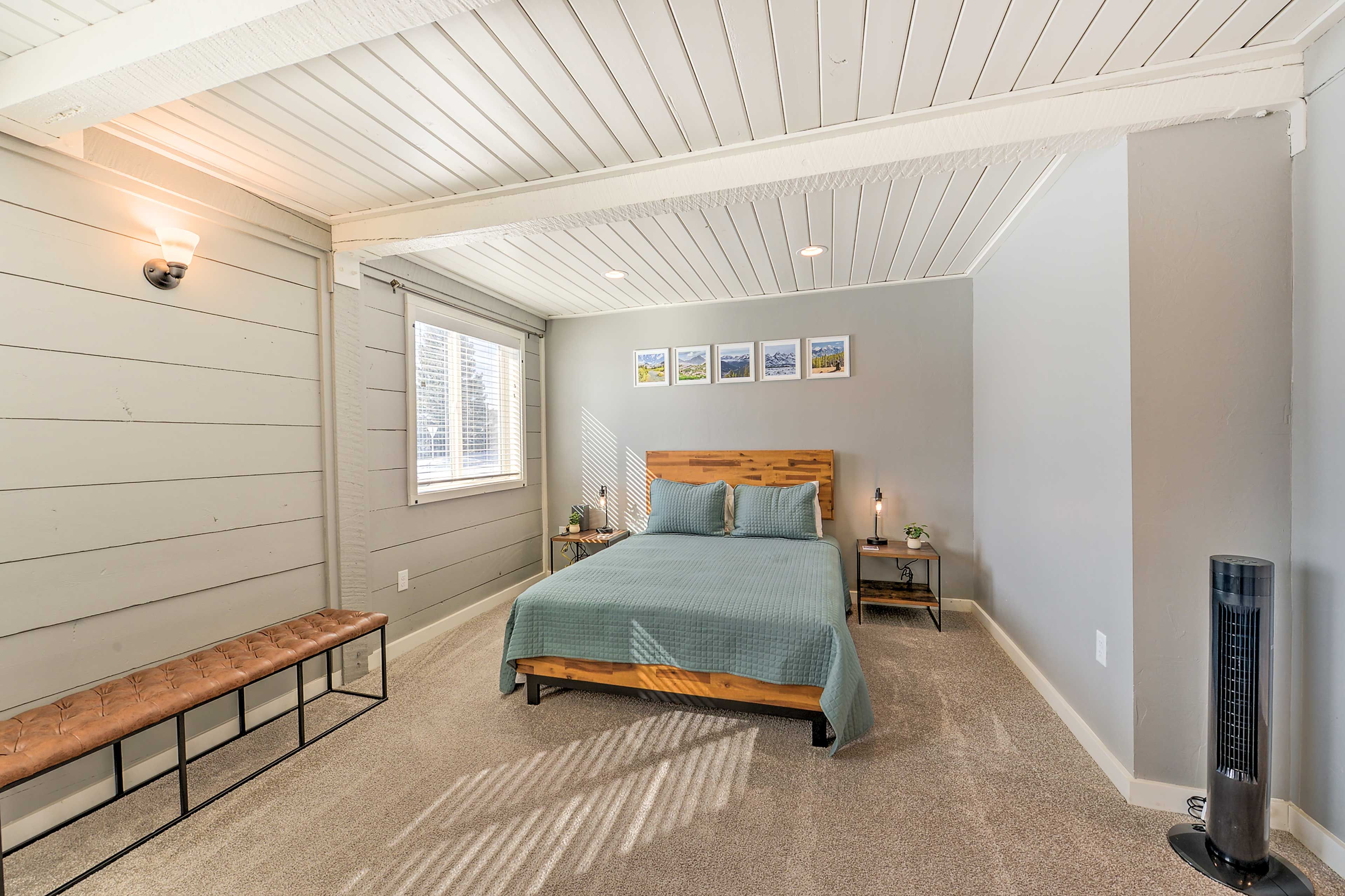 Bedroom 1 | 1st Floor | Queen Bed | Linens Provided | En-Suite Bathroom