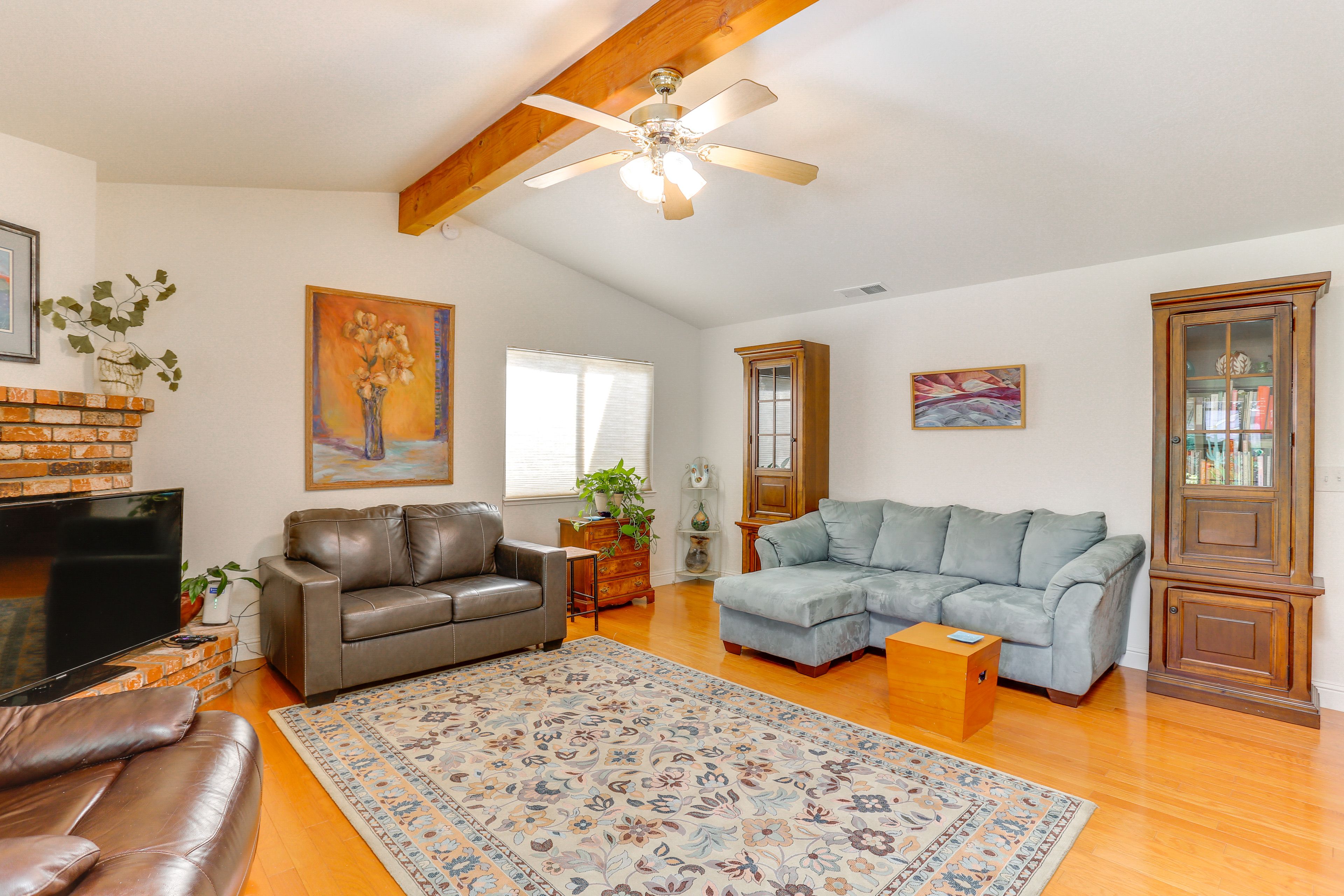 Chico Vacation Rental | 3BR | 2BA | Step-Free Access | 1,600 Sq Ft