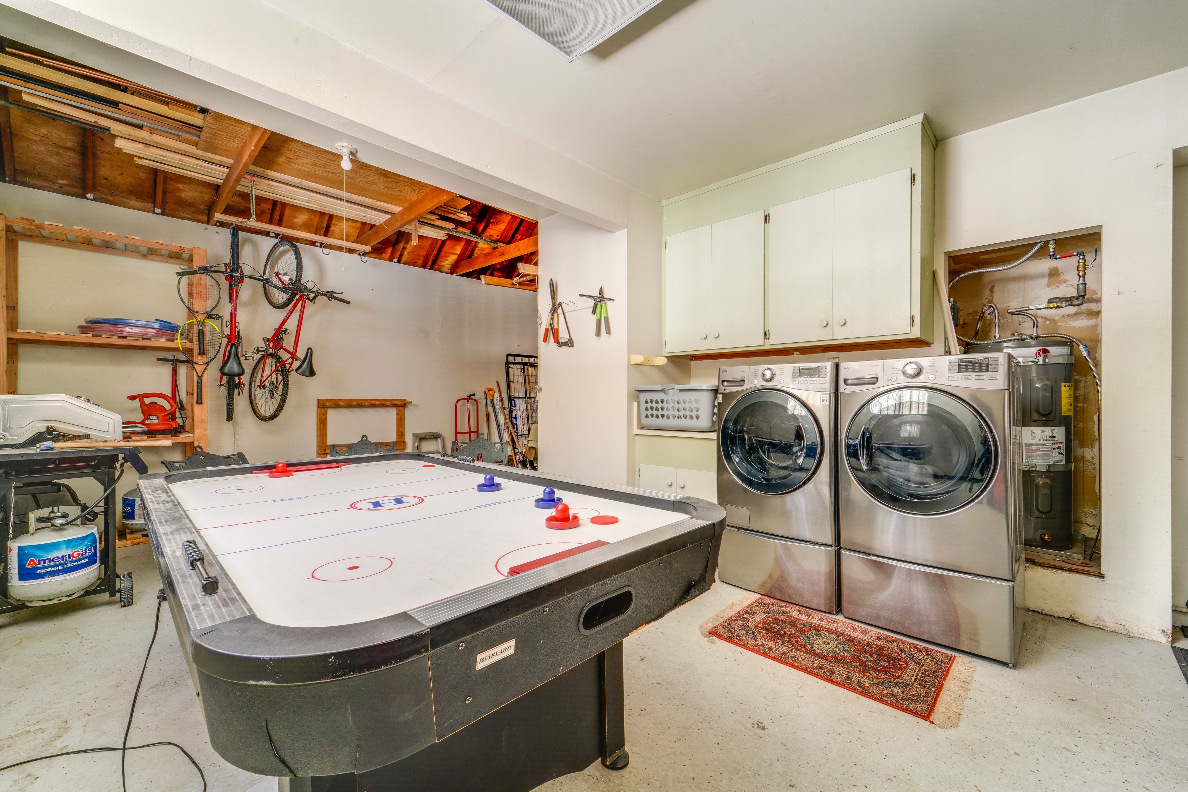 Game Room | Air Hockey Table | Laundry Area | Laundry Detergent