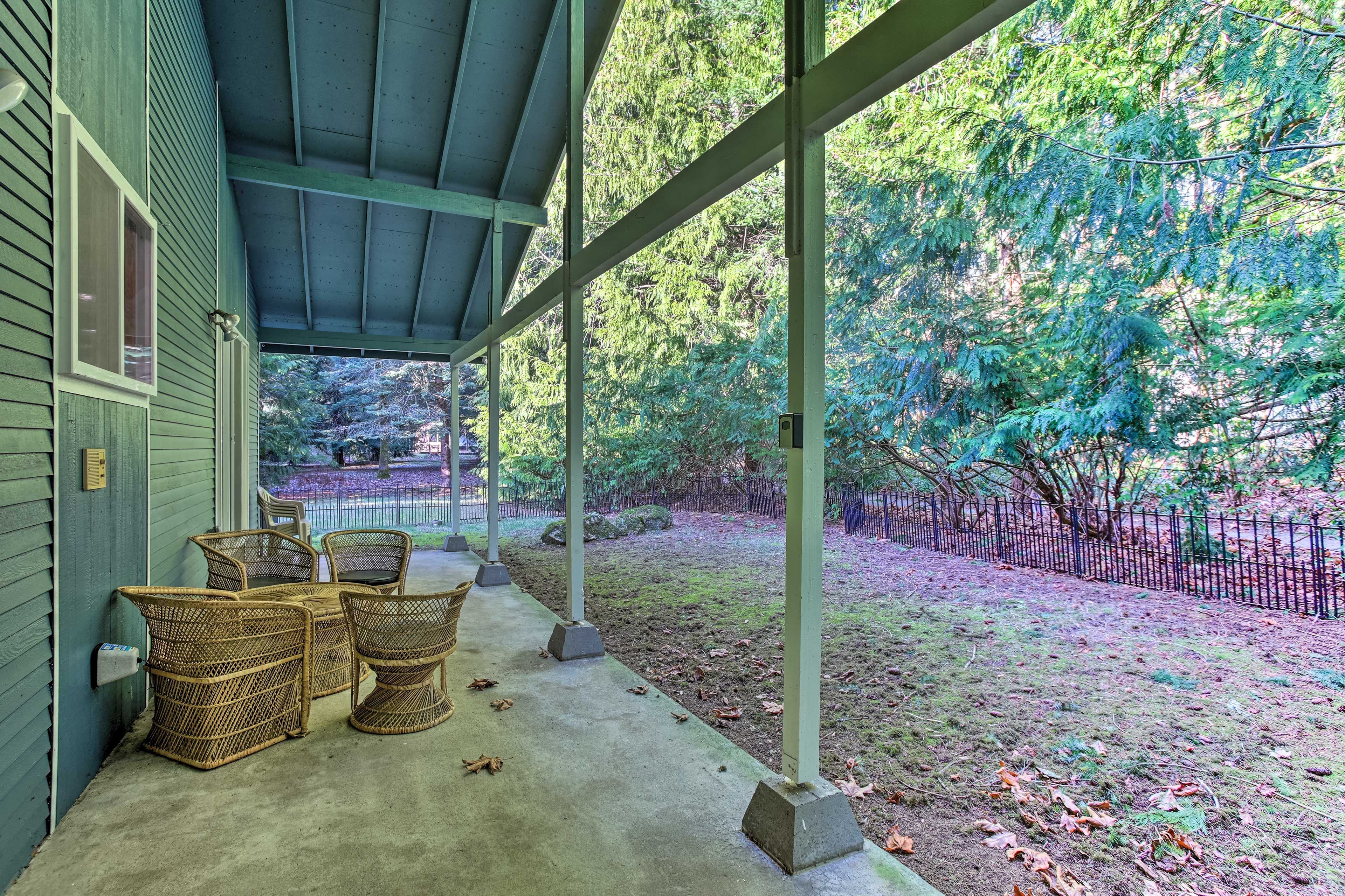 Patio | Outdoor Seating & Dining | Fenced-In Yard